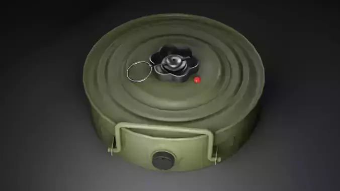 Anti-Tank Landmines TM-46  Blast Mines Low Poly 3D Model