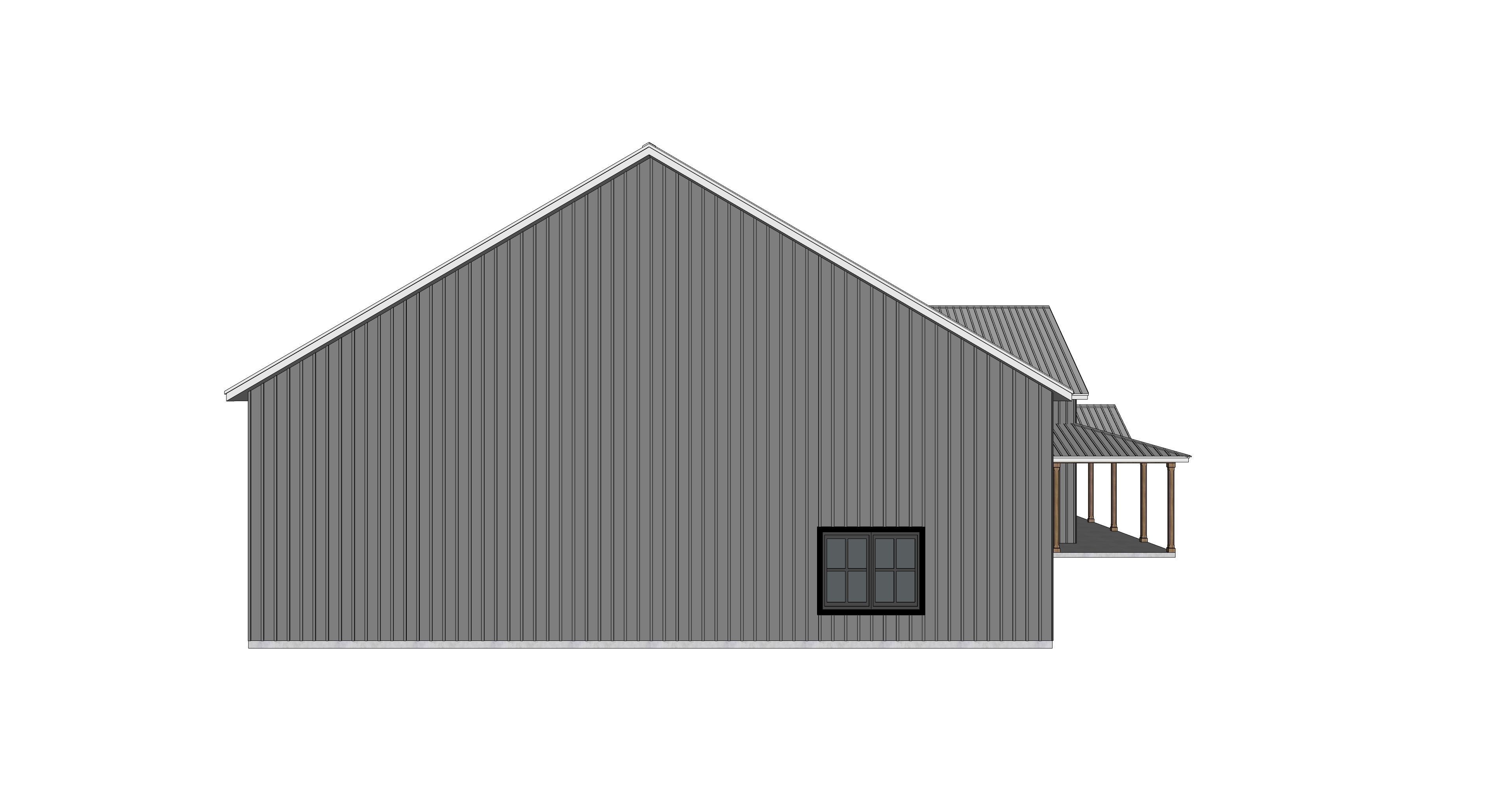 Barndominium House 078 -Archimple LLC Low-poly 3D model_3