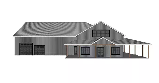 Barndominium House 078 -Archimple LLC