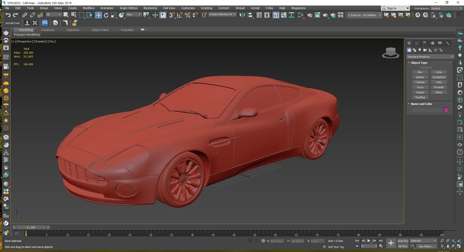 Aston Martin V12 Vanquish 2001 Low-poly 3D model_24