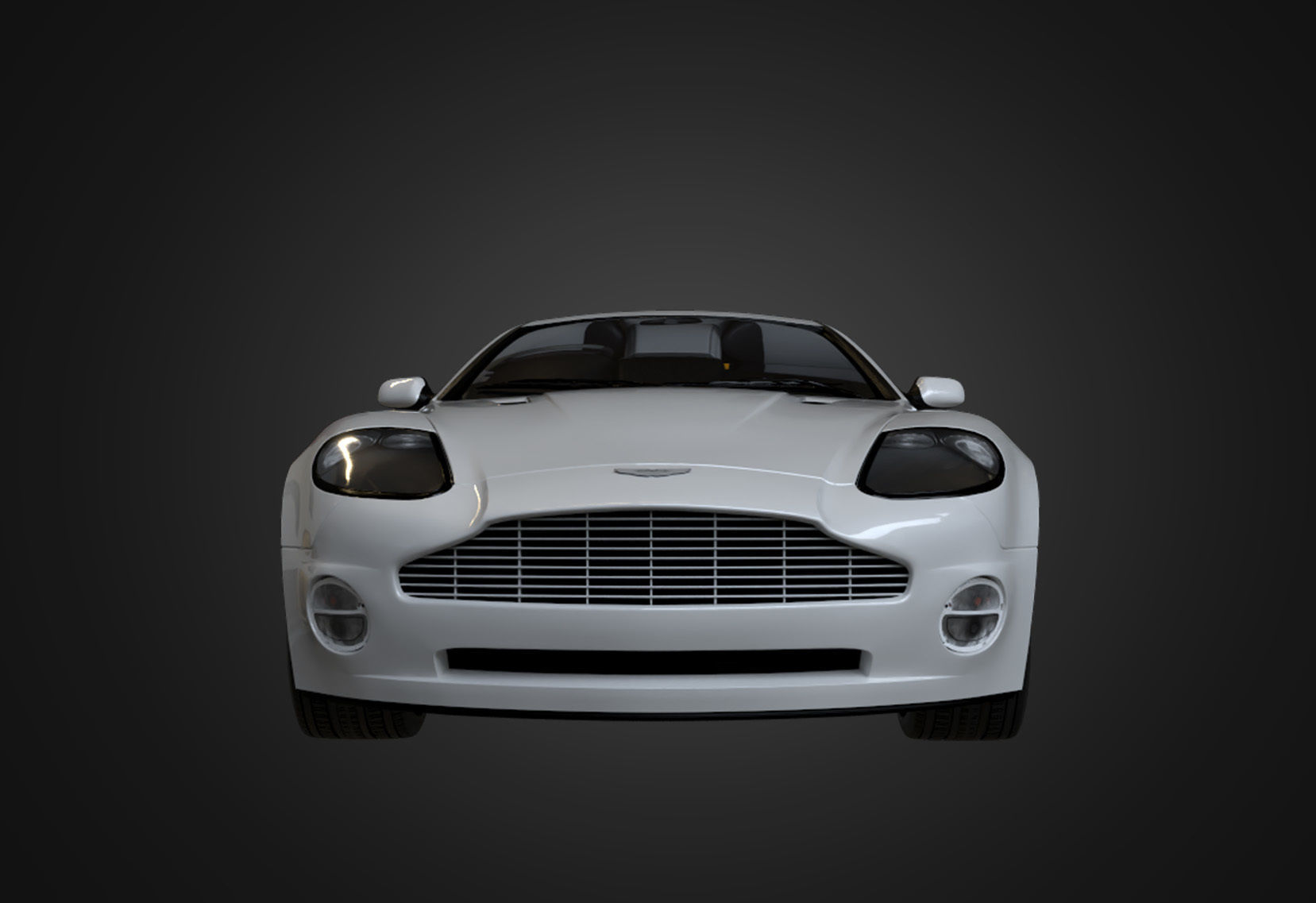 Aston Martin V12 Vanquish 2001 Low-poly 3D model_4