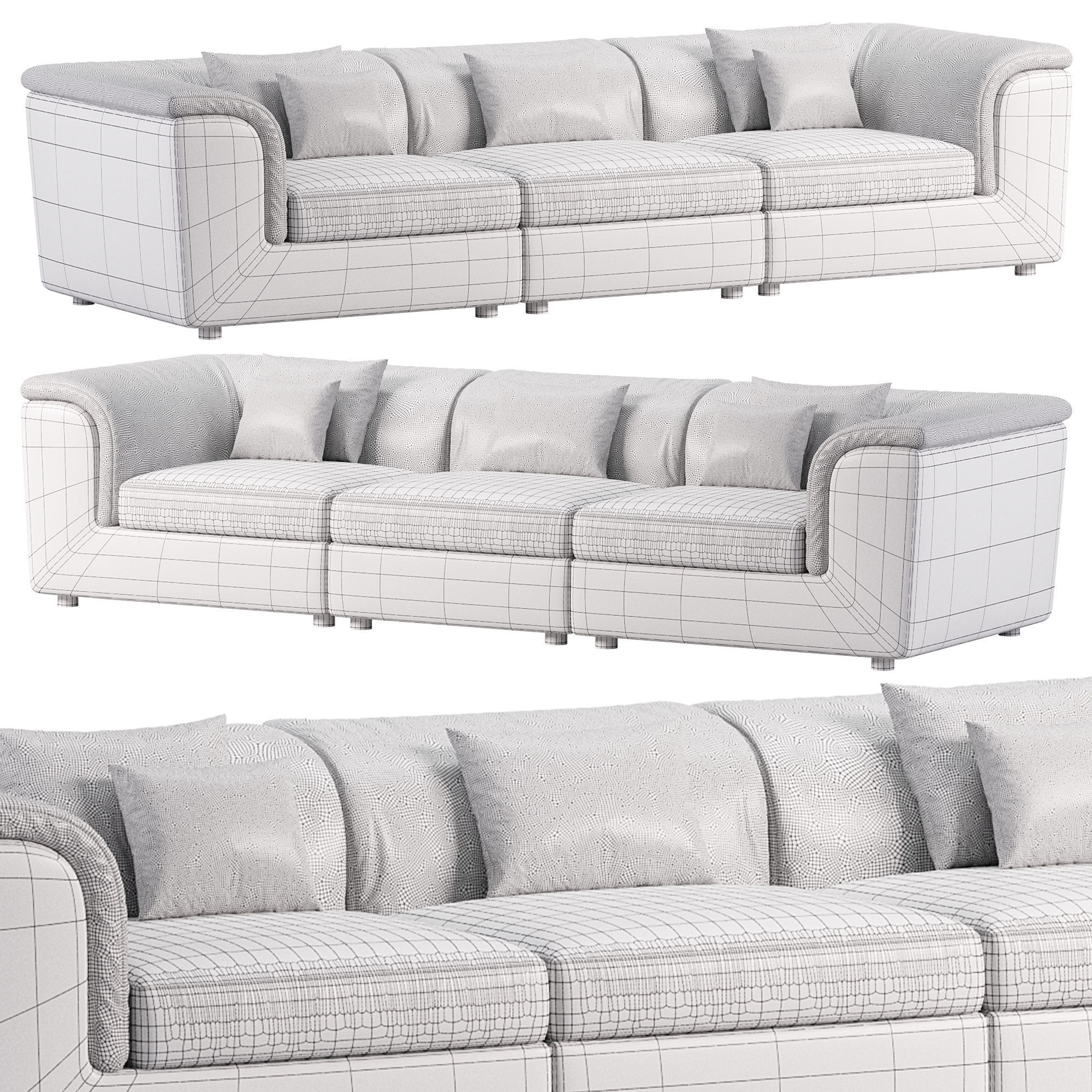 Four Hands Jayce Sectional Sofa 3D model_2