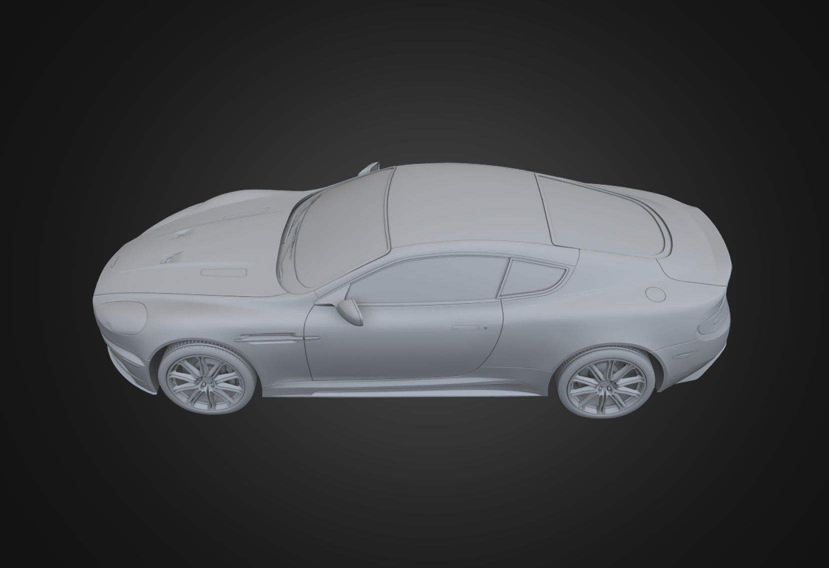  Aston Martin DBS 2009 Low-poly 3D model_16