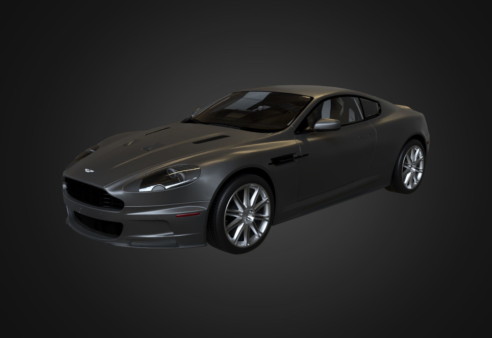  Aston Martin DBS 2009 Low-poly 3D model_10