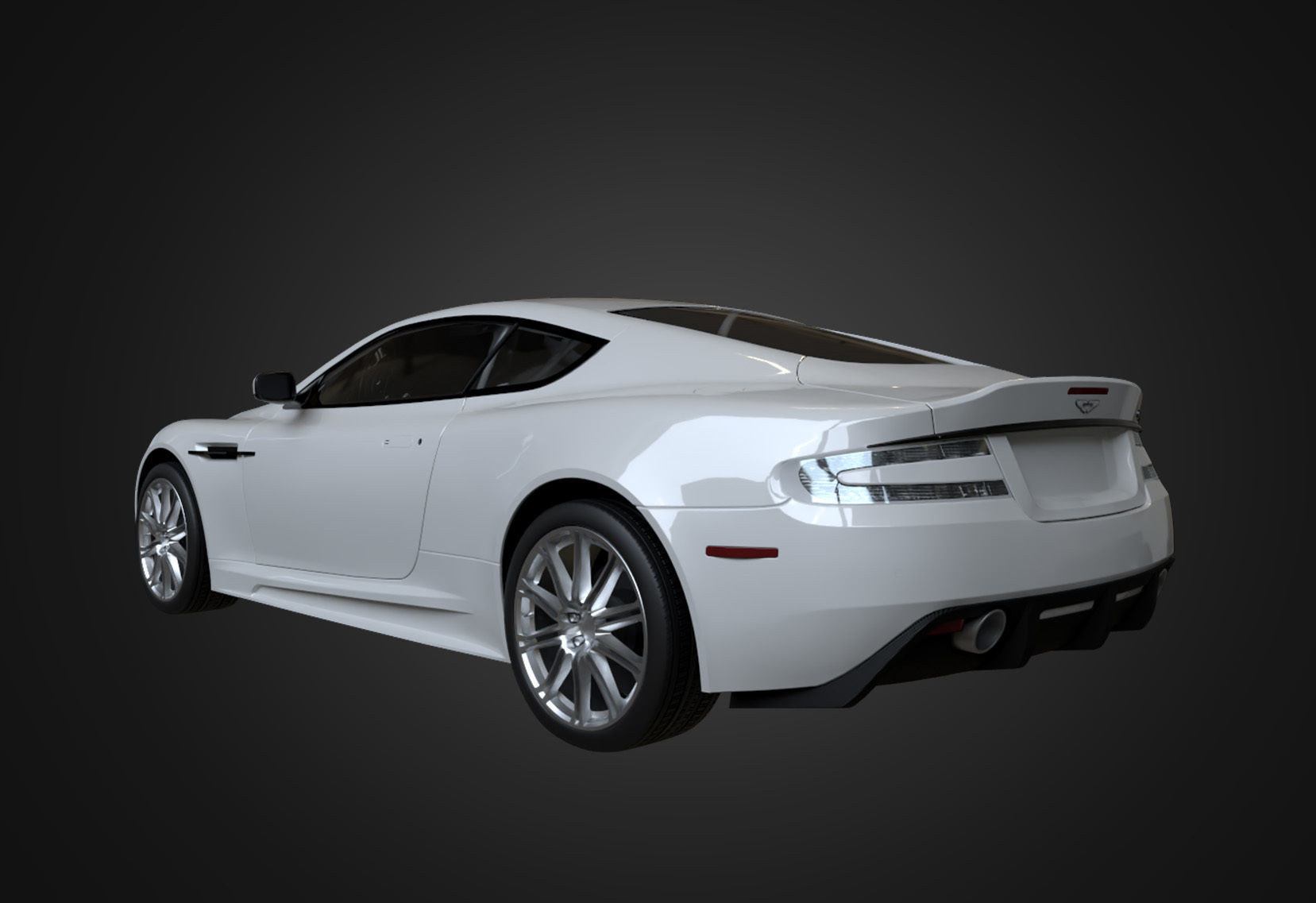  Aston Martin DBS 2009 Low-poly 3D model_5