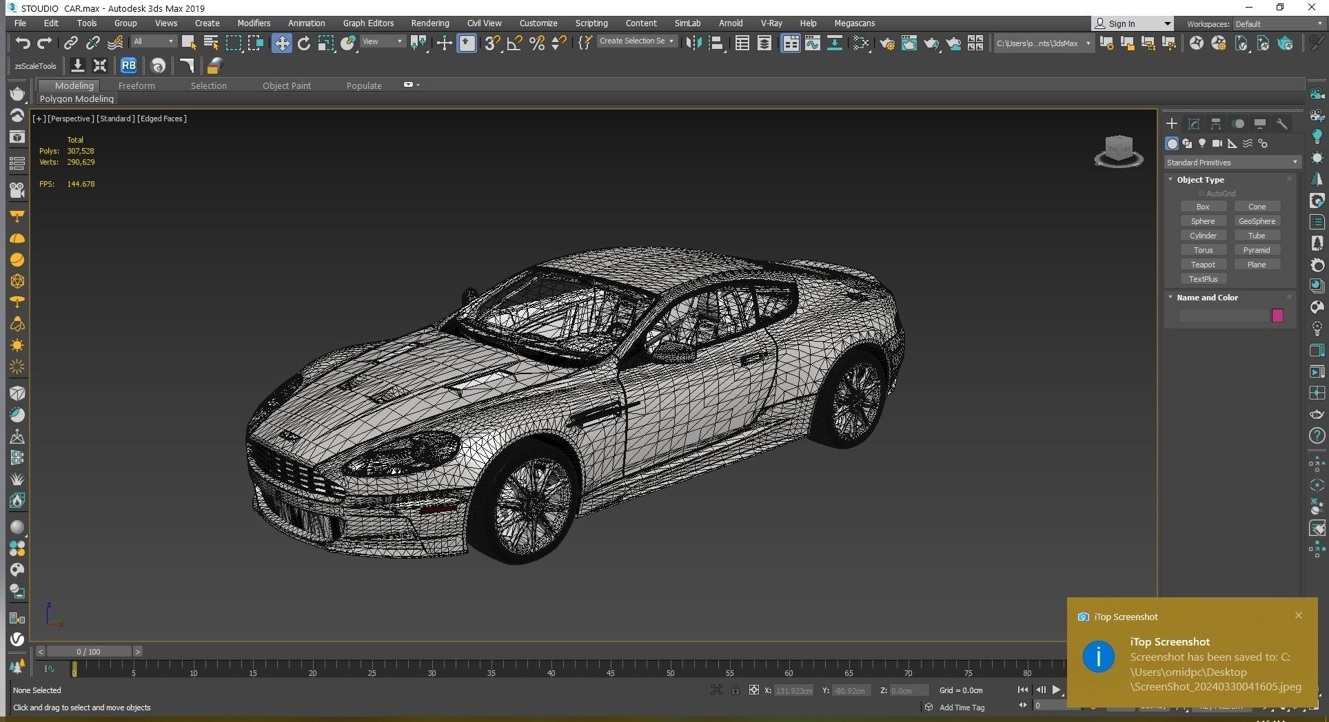  Aston Martin DBS 2009 Low-poly 3D model_24