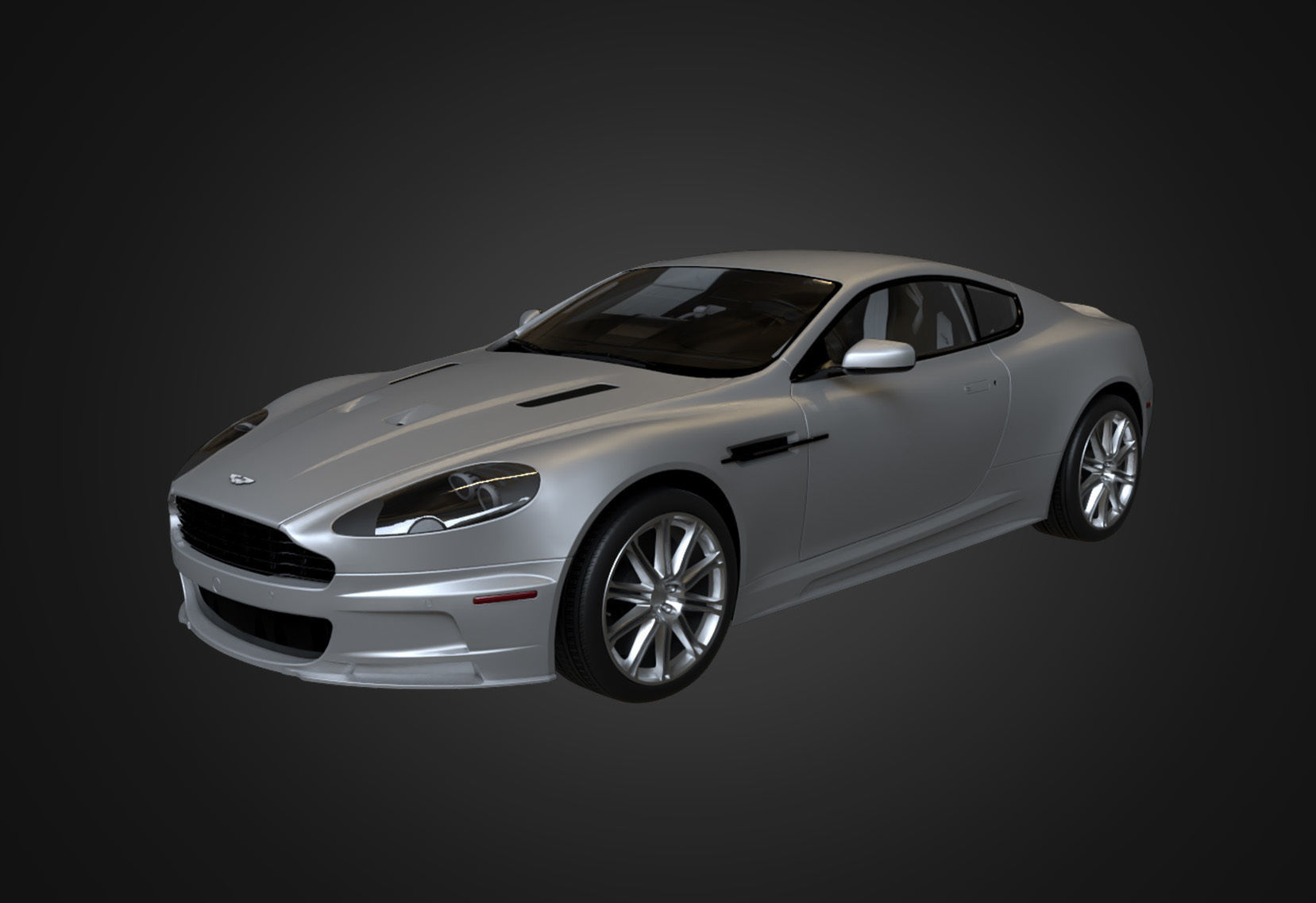  Aston Martin DBS 2009 Low-poly 3D model_18