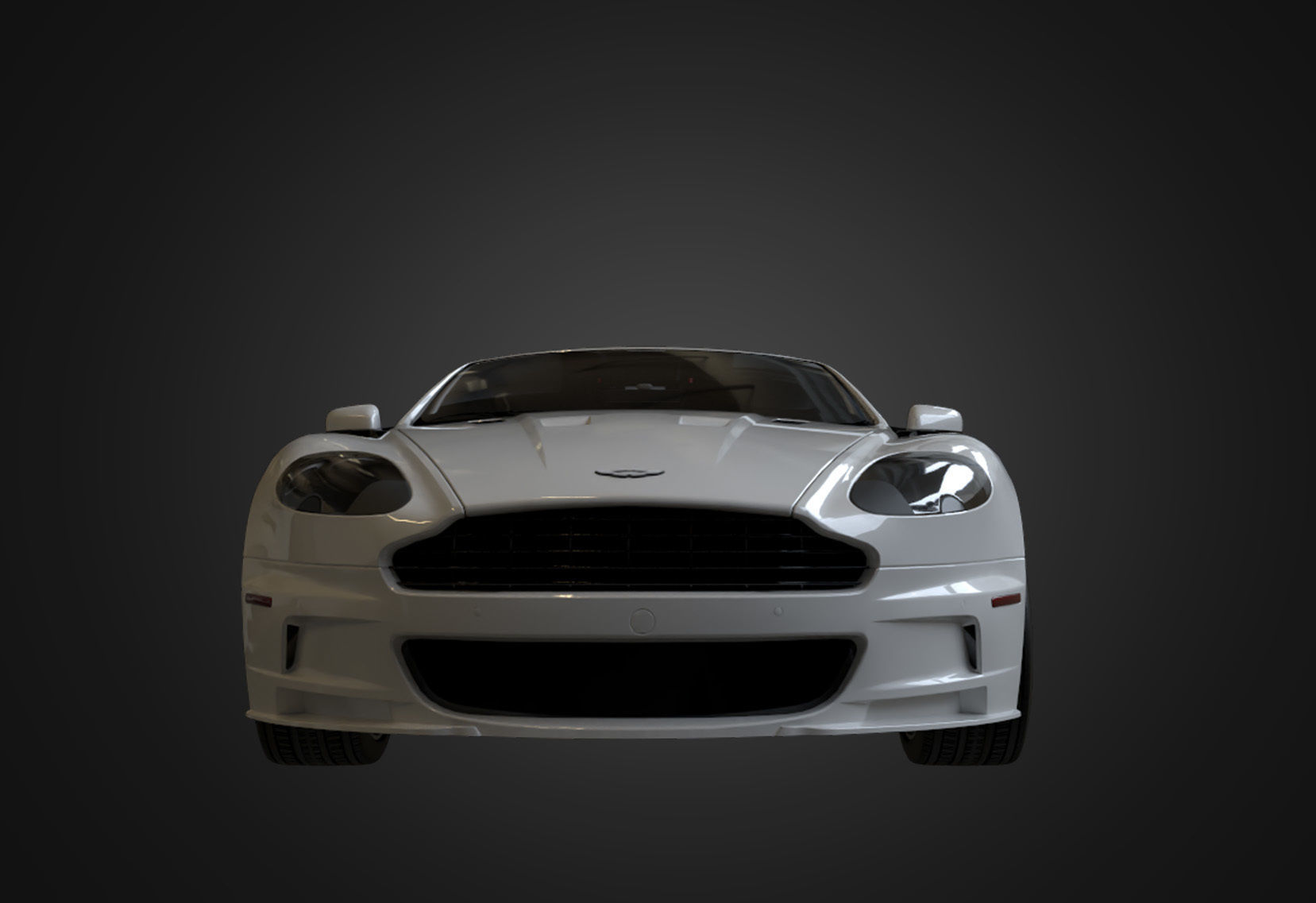  Aston Martin DBS 2009 Low-poly 3D model_7