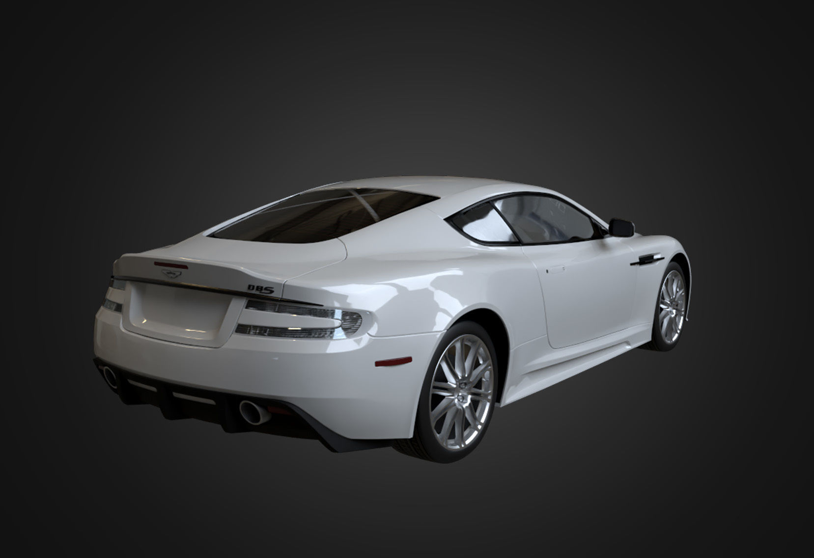  Aston Martin DBS 2009 Low-poly 3D model_4