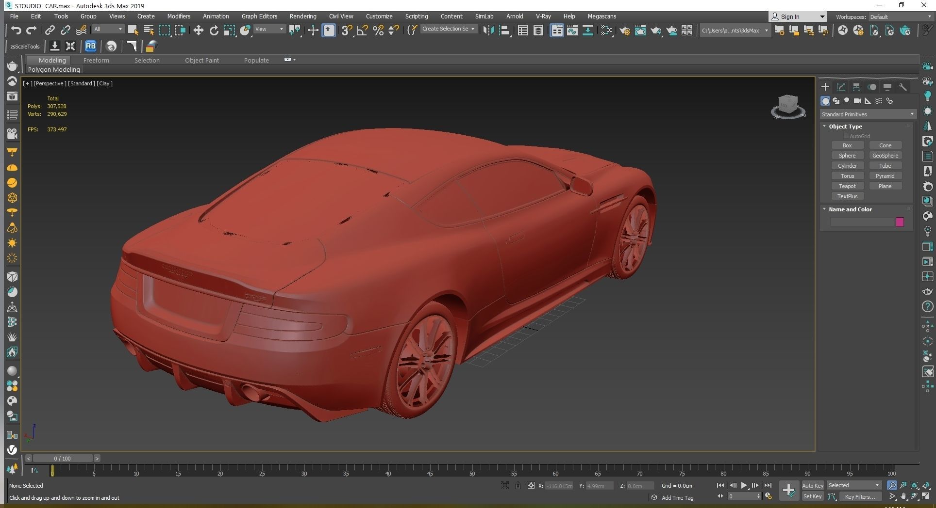  Aston Martin DBS 2009 Low-poly 3D model_25