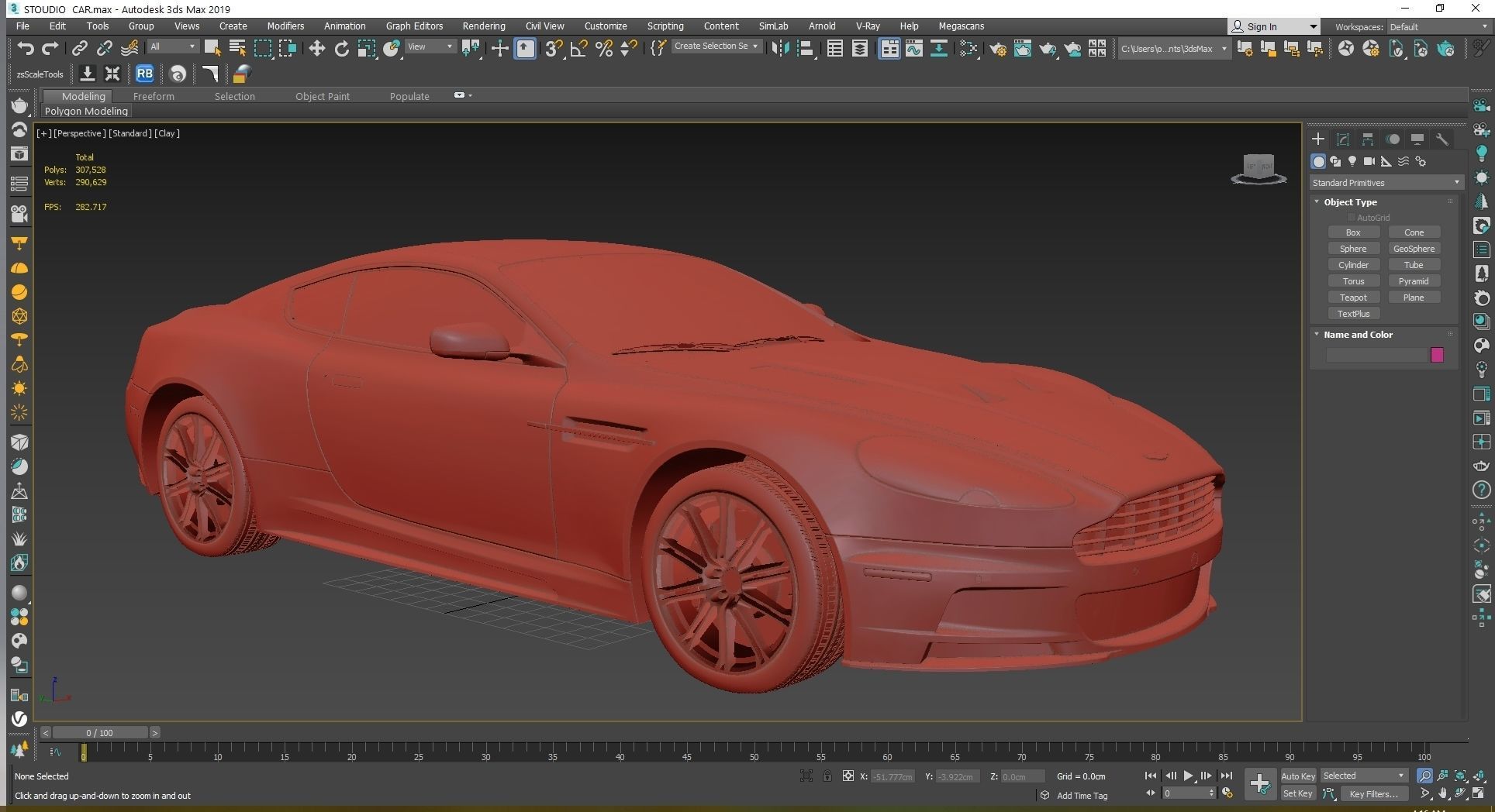  Aston Martin DBS 2009 Low-poly 3D model_21