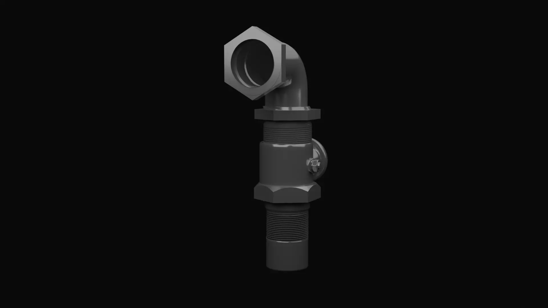 Plastic Pipes with Fittings Free 3D model