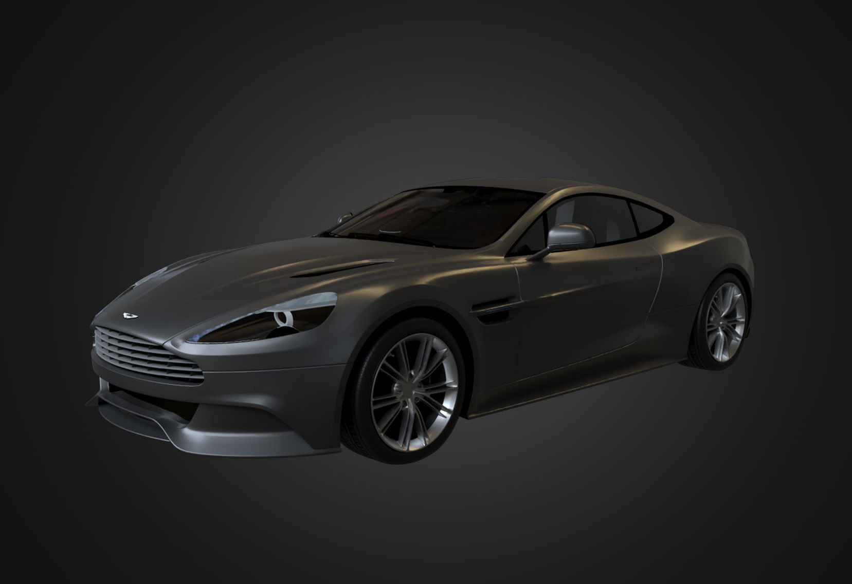 Aston Martin Vanquish 2012 Low-poly 3D model_16