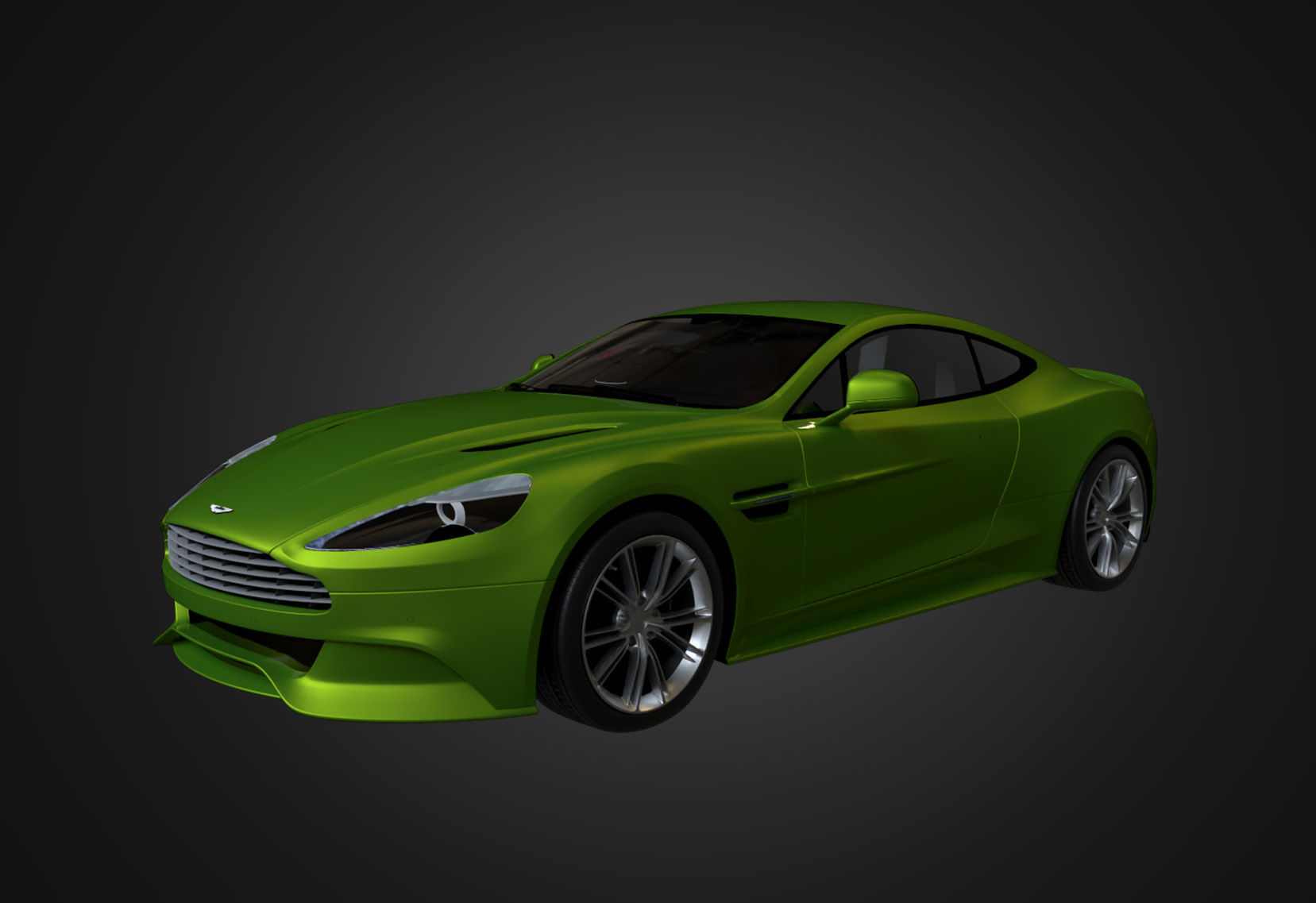 Aston Martin Vanquish 2012 Low-poly 3D model_13