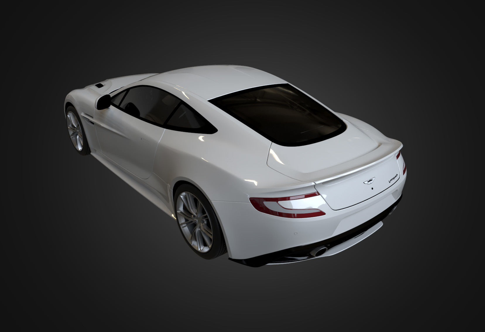 Aston Martin Vanquish 2012 Low-poly 3D model_10