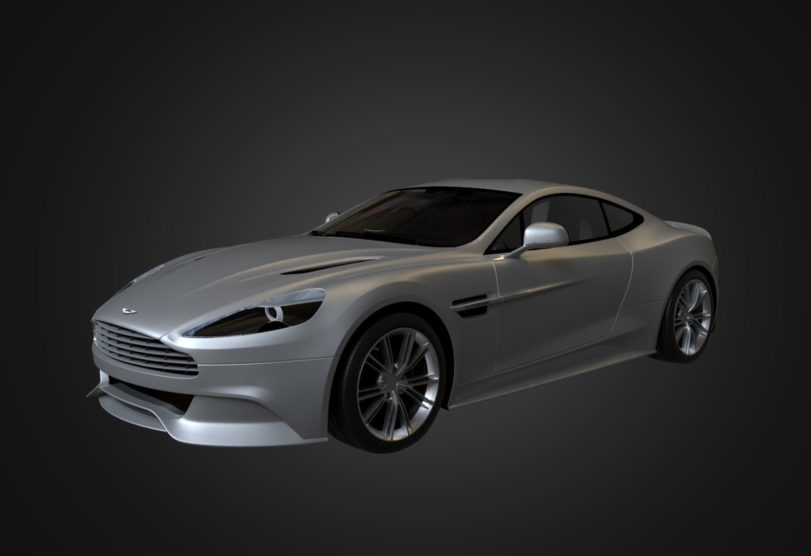 Aston Martin Vanquish 2012 Low-poly 3D model_12