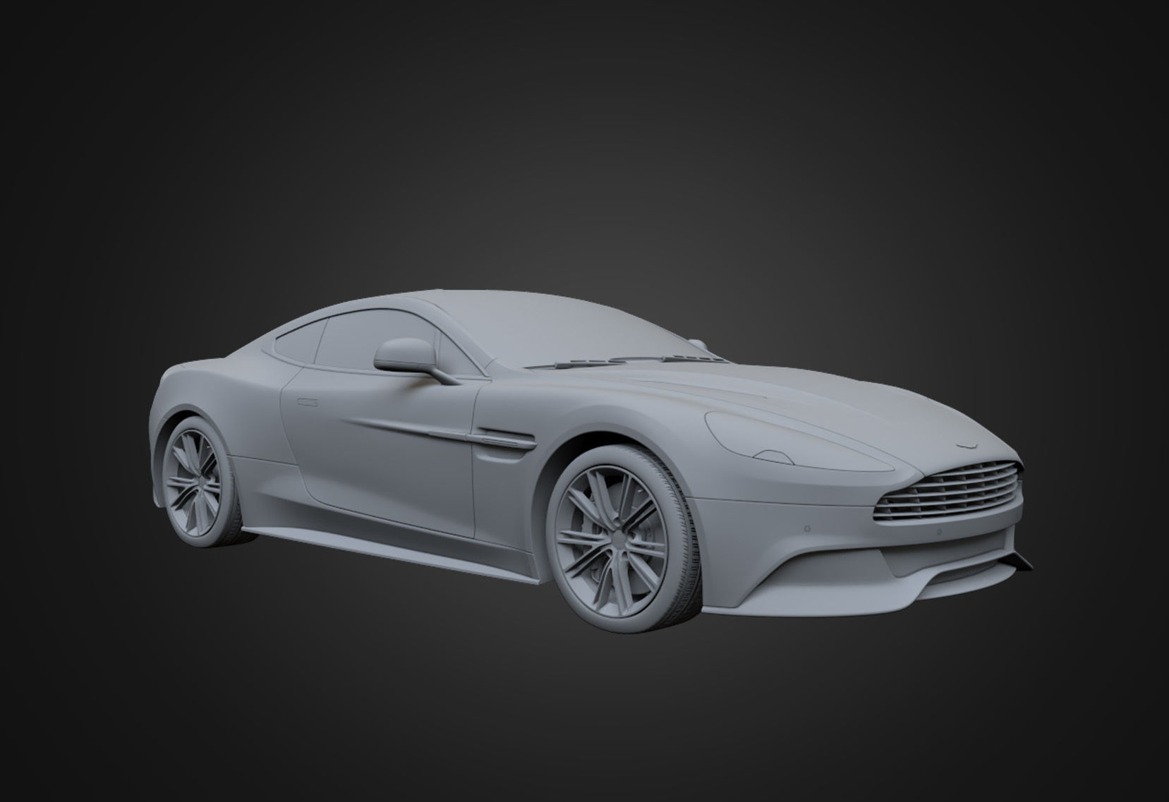 Aston Martin Vanquish 2012 Low-poly 3D model_18