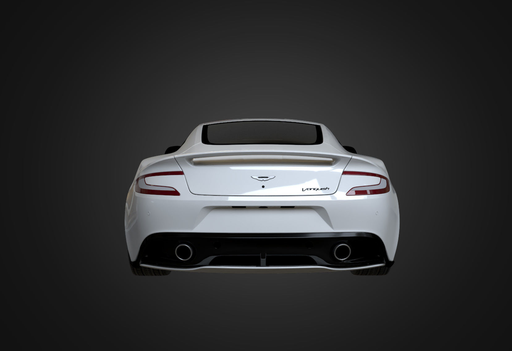 Aston Martin Vanquish 2012 Low-poly 3D model_9