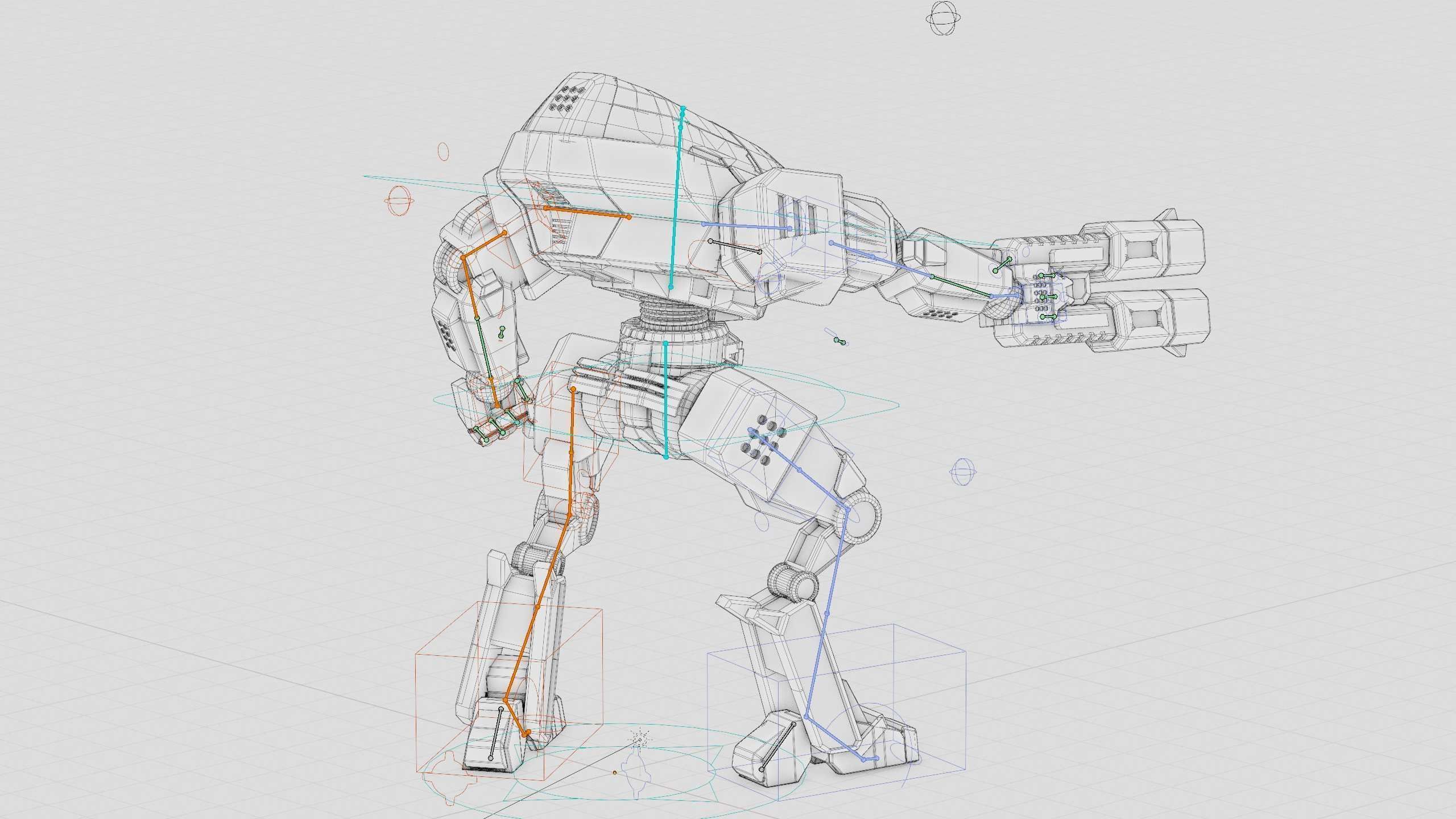 ROBOCOP Z500 Rigged for Unreal Engine - Unity - MIXAMO  3D model_41