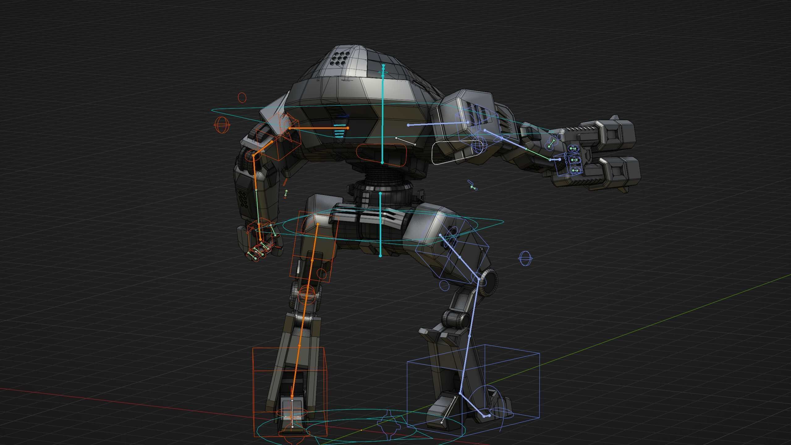 ROBOCOP Z500 Rigged for Unreal Engine - Unity - MIXAMO  3D model_38