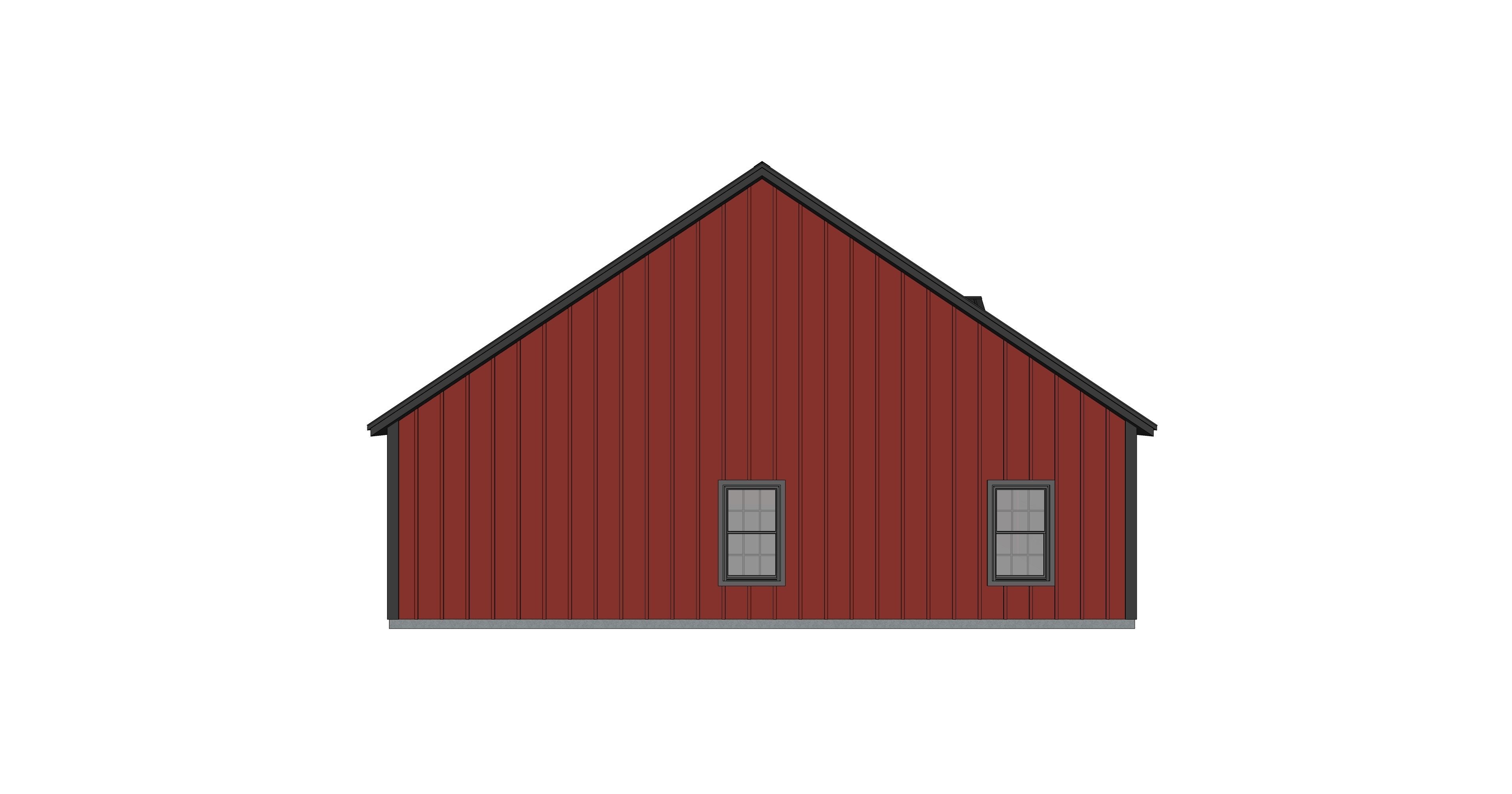 Barndominium House 072 -Archimple LLC Low-poly 3D model_1