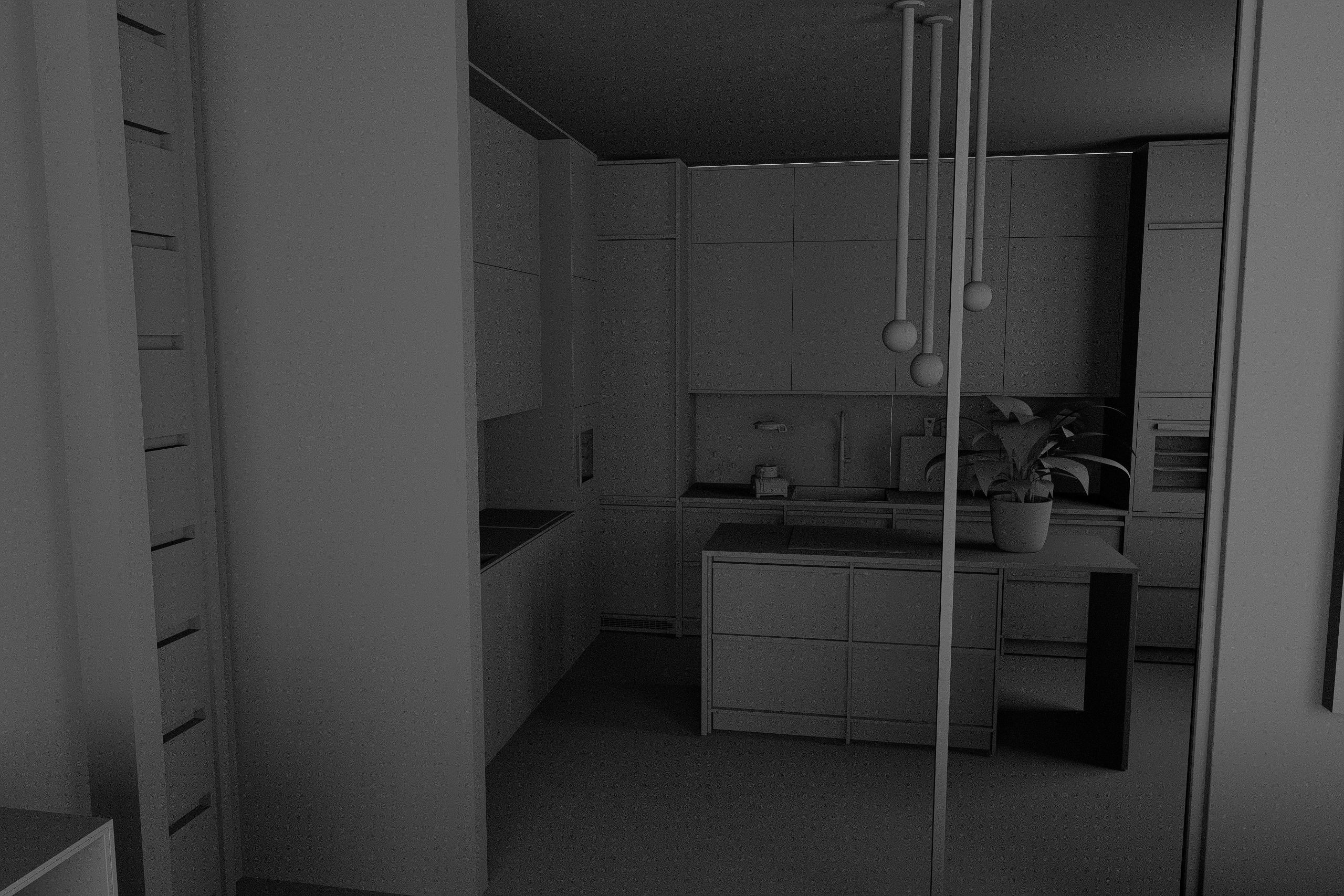 two-room interior in a designer style 3D model_10