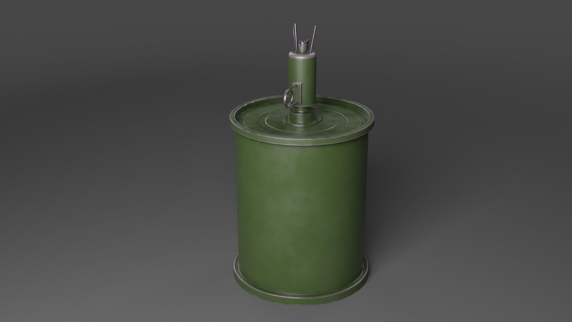M16 Landmine Low poly 3d Model Low-poly 3D model_3