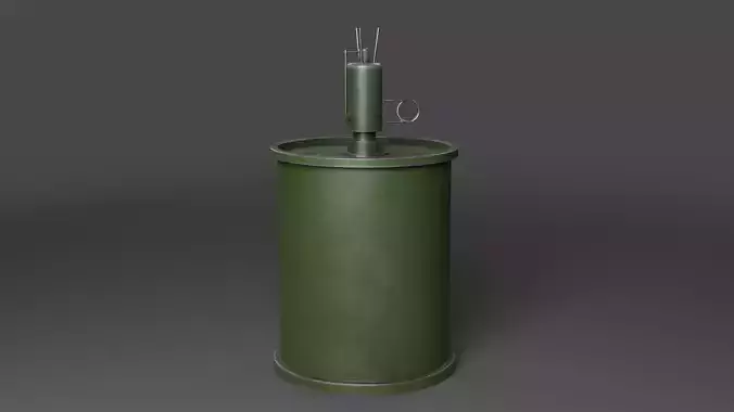 M16 Landmine Low poly 3d Model