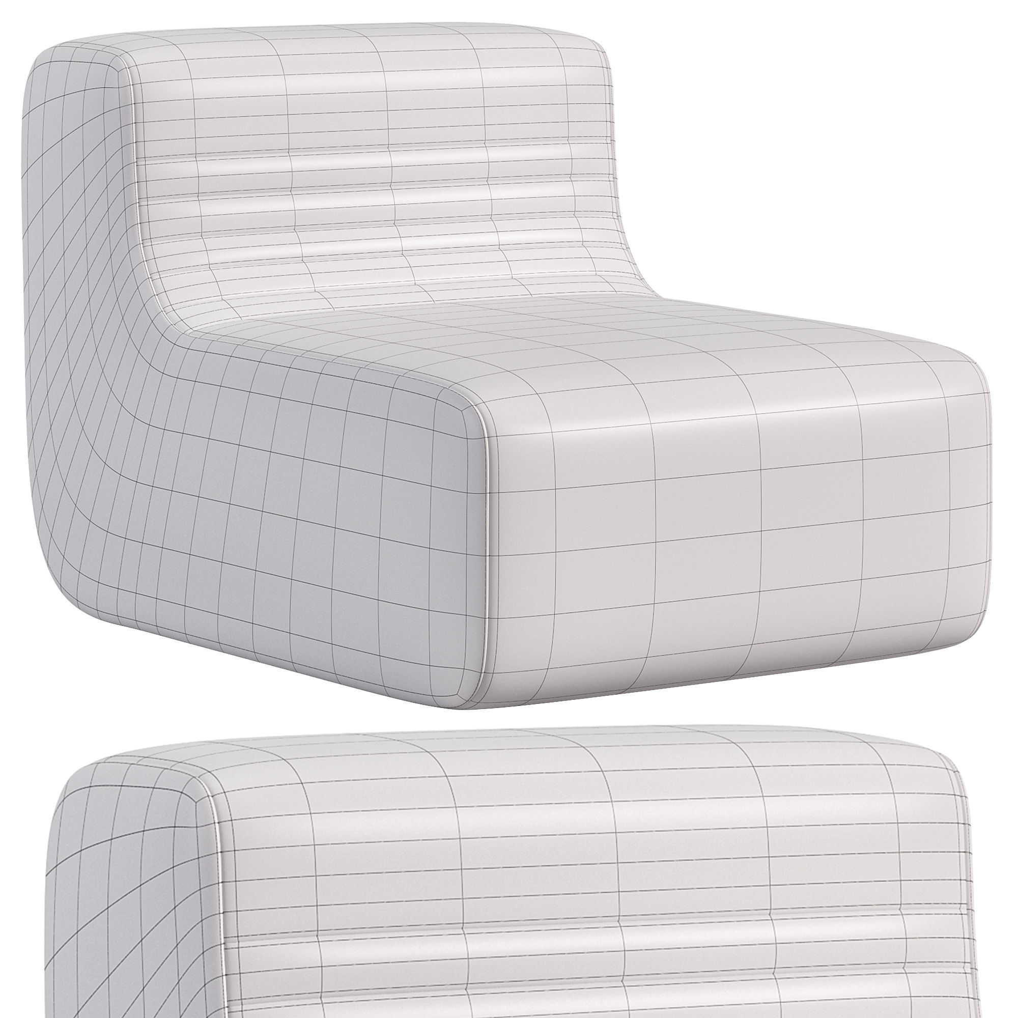 Modular Loft Sofa 3D model_2