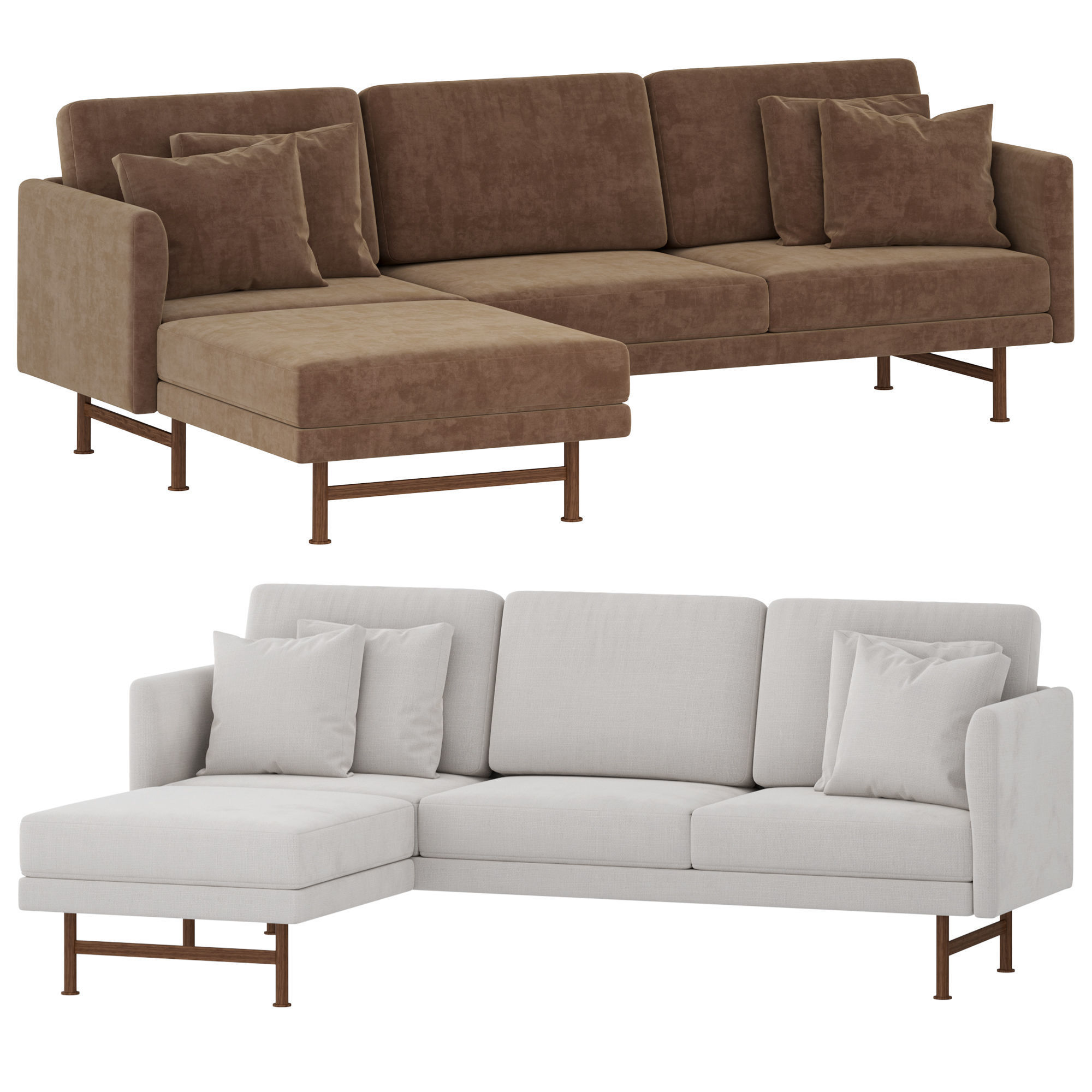 Calmo 3 sofas by twentytwentyone 3D model_1