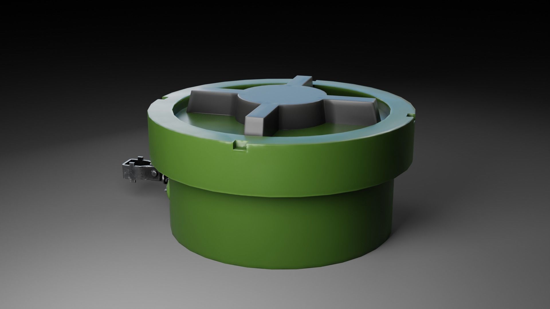 Landmines Low Poly 3d Model  Low-poly 3D model_11