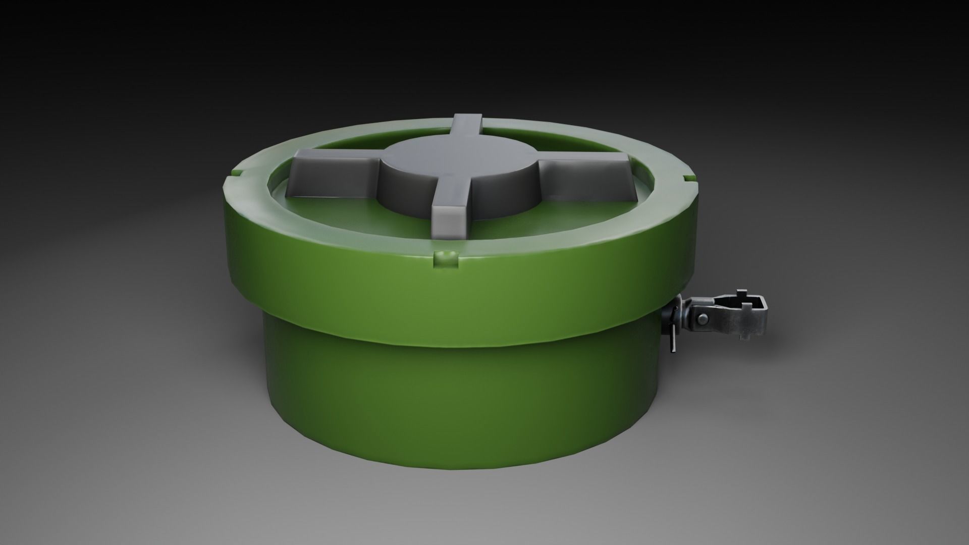 Landmines Low Poly 3d Model  Low-poly 3D model_25