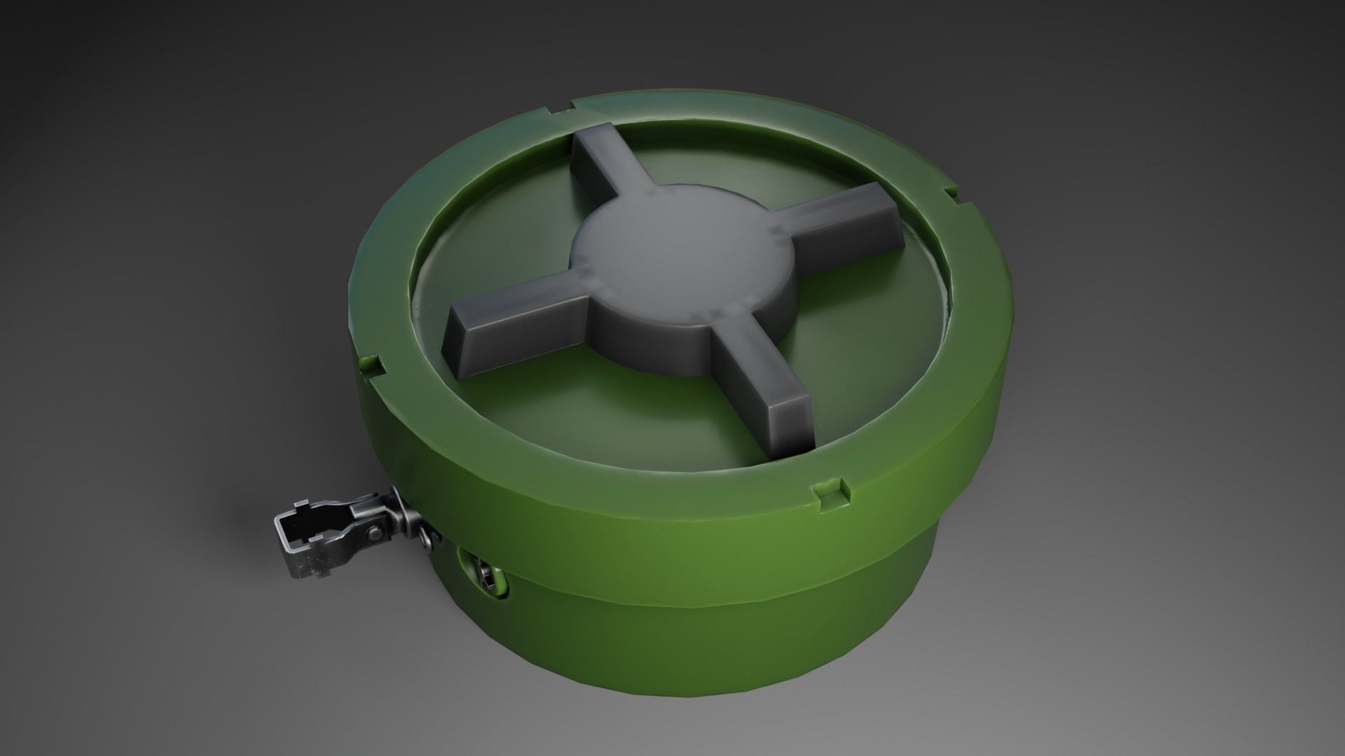 Landmines Low Poly 3d Model  Low-poly 3D model_31