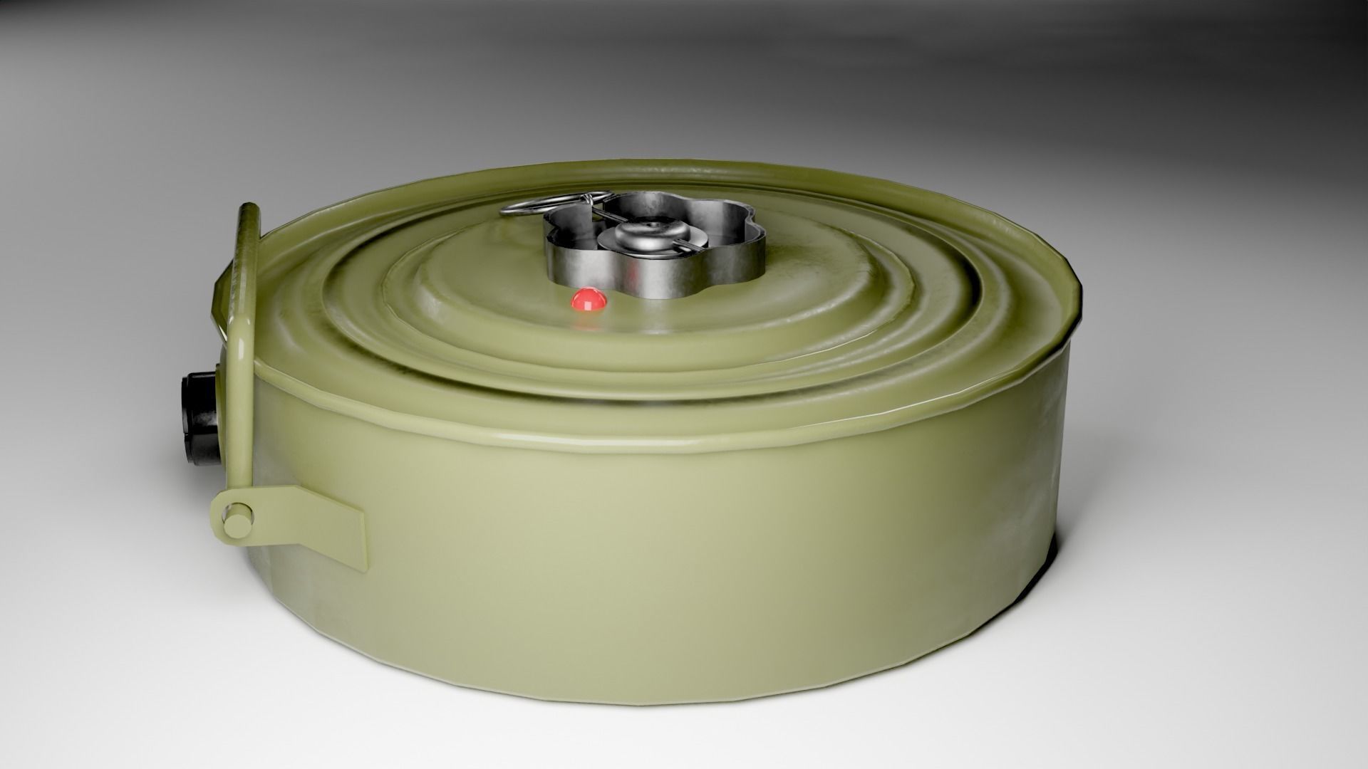 Landmines Low Poly 3d Model  Low-poly 3D model_3