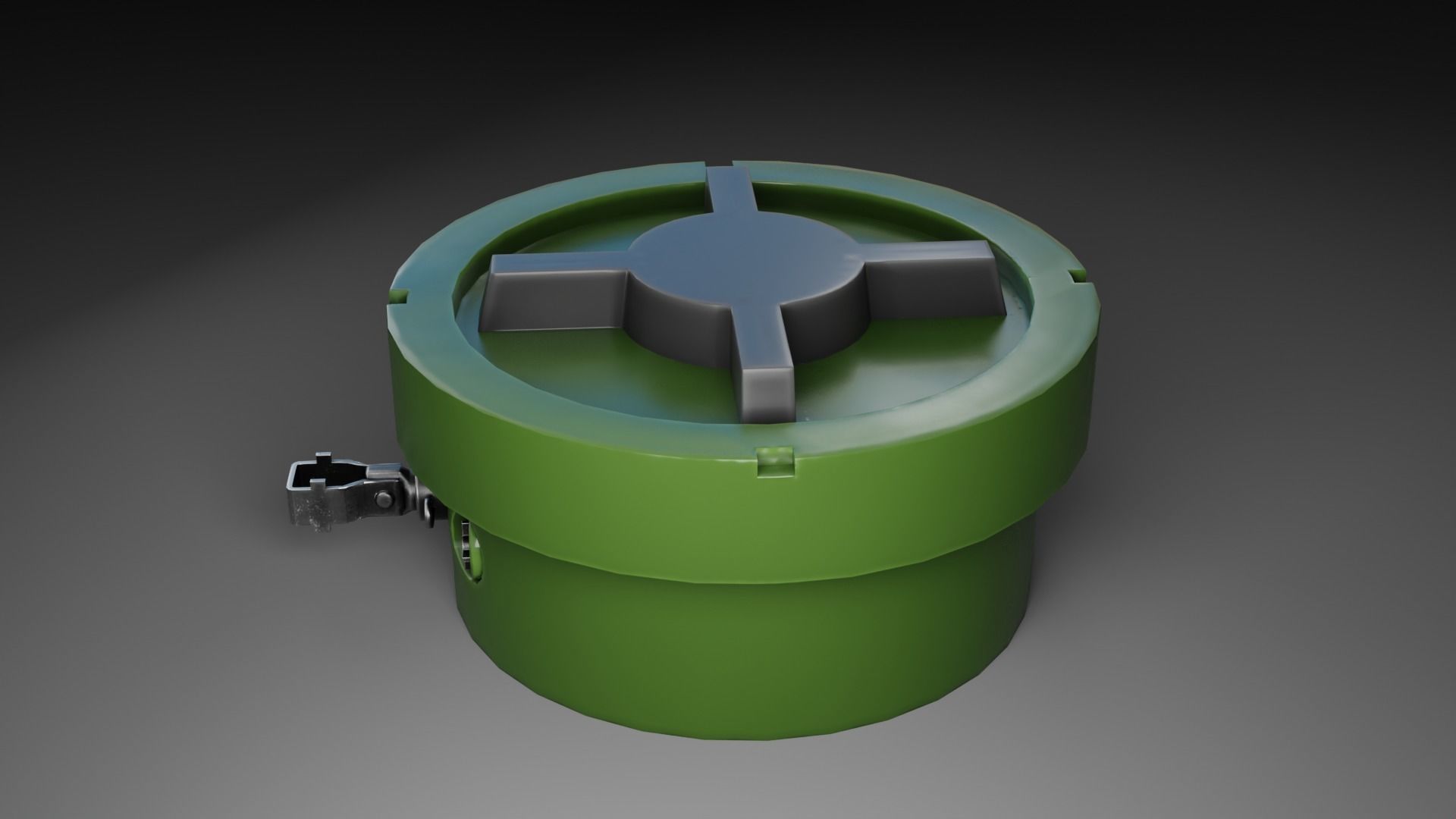 Landmines Low Poly 3d Model  Low-poly 3D model_28