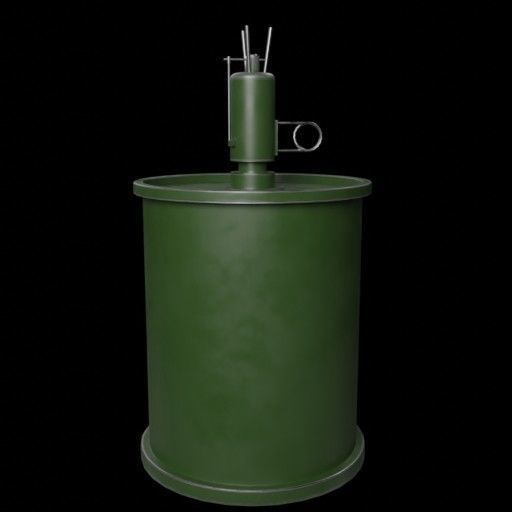 Landmines Low Poly 3d Model  Low-poly 3D model_18