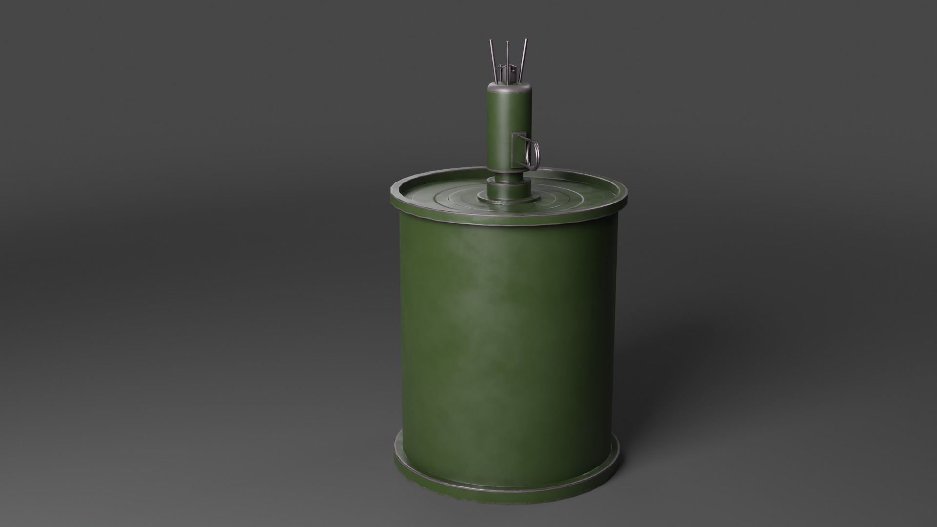 Landmines Low Poly 3d Model  Low-poly 3D model_8