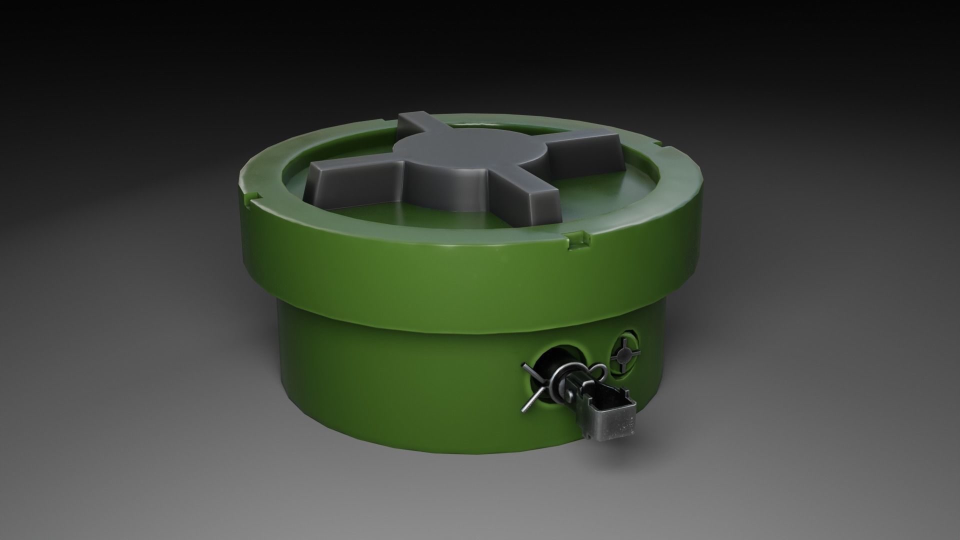 Landmines Low Poly 3d Model  Low-poly 3D model_29