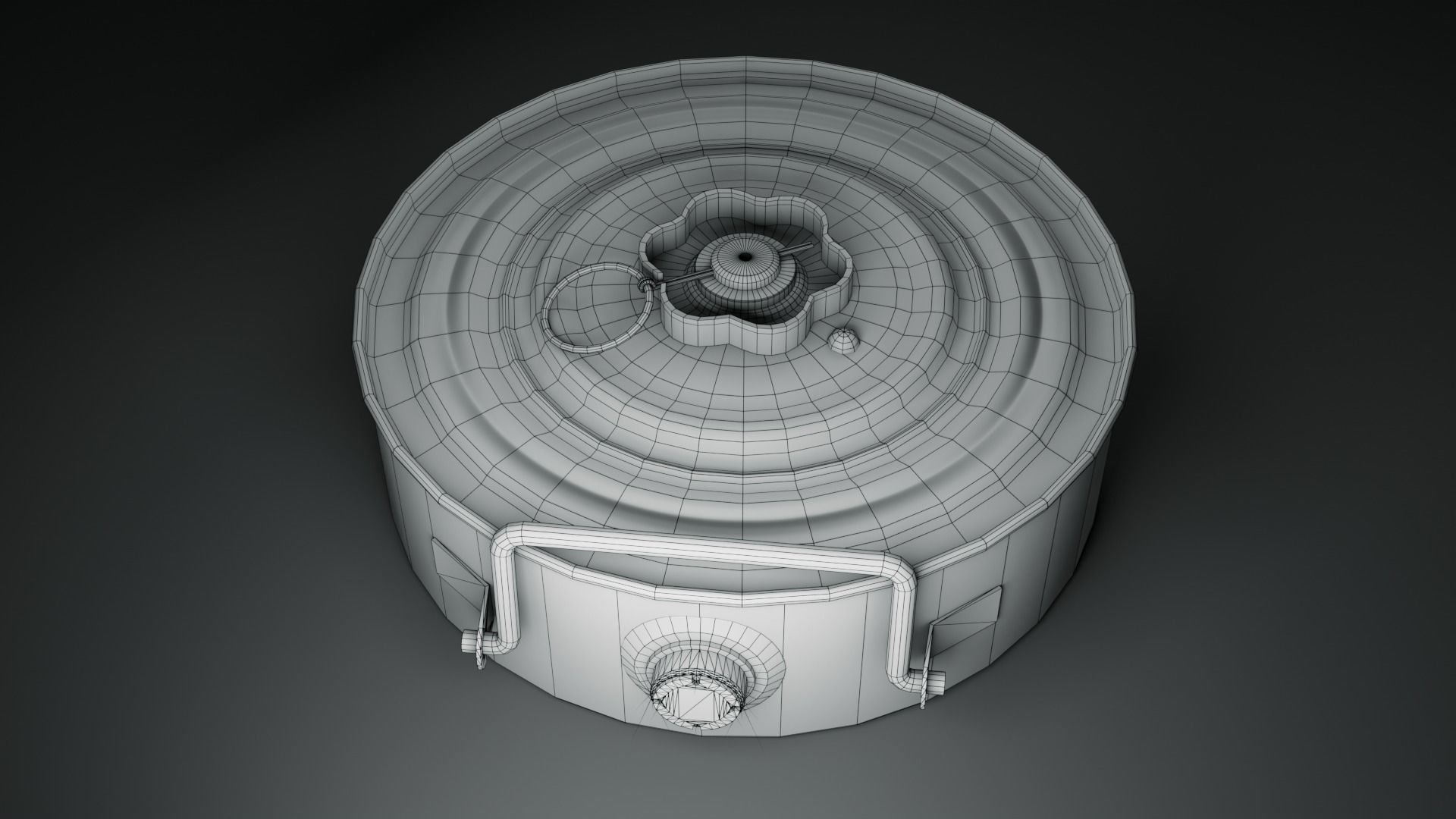 Landmines Low Poly 3d Model  Low-poly 3D model_22