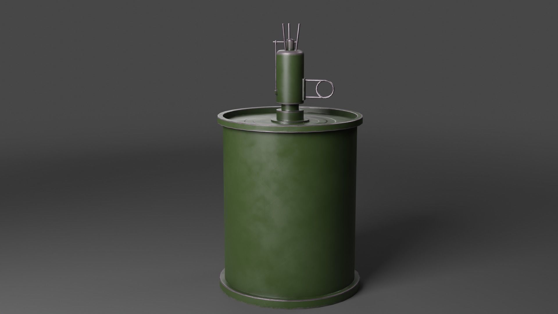 Landmines Low Poly 3d Model  Low-poly 3D model_6