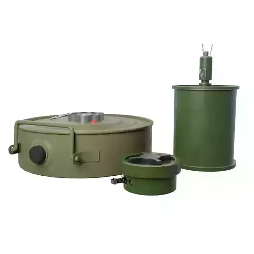 Landmines Low Poly 3d Model 