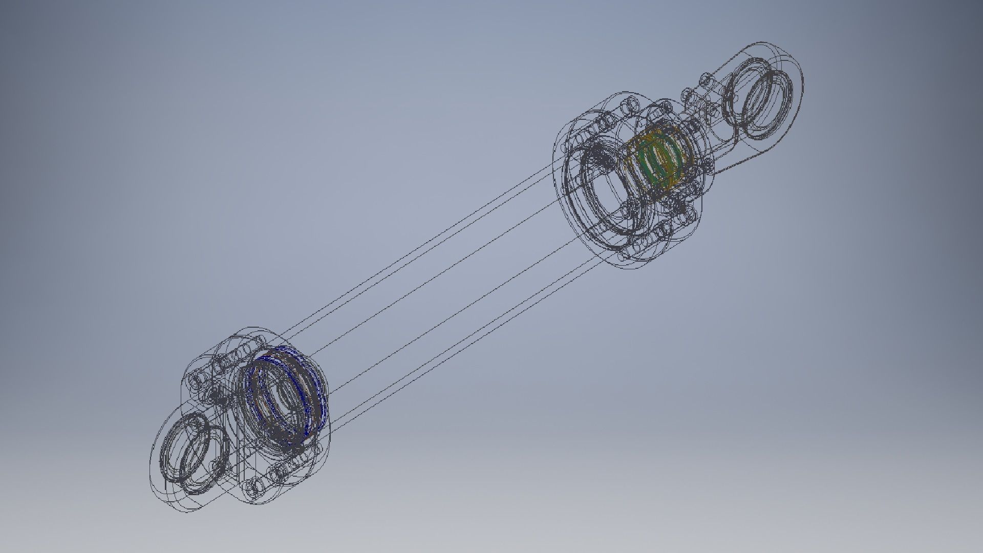 Hydraulic Cylinder 3D Model 3D model_10