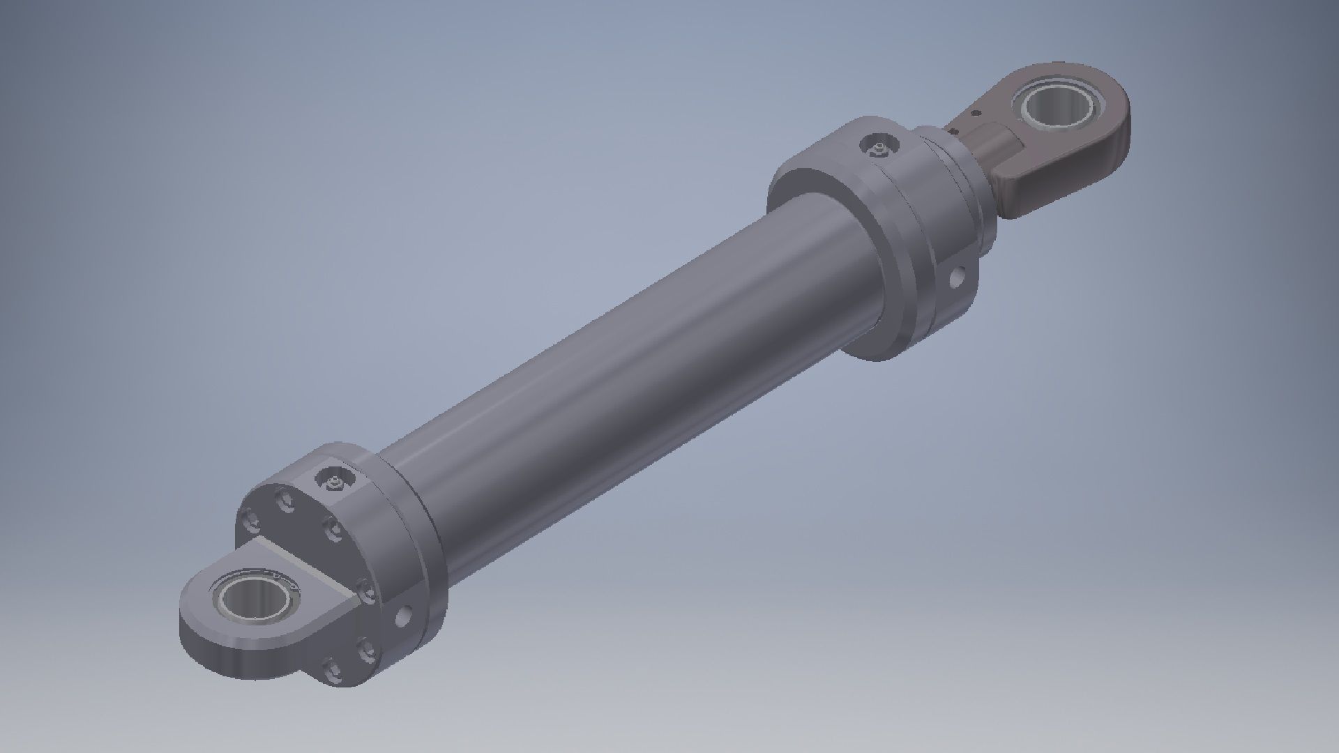 Hydraulic Cylinder 3D Model 3D model_5