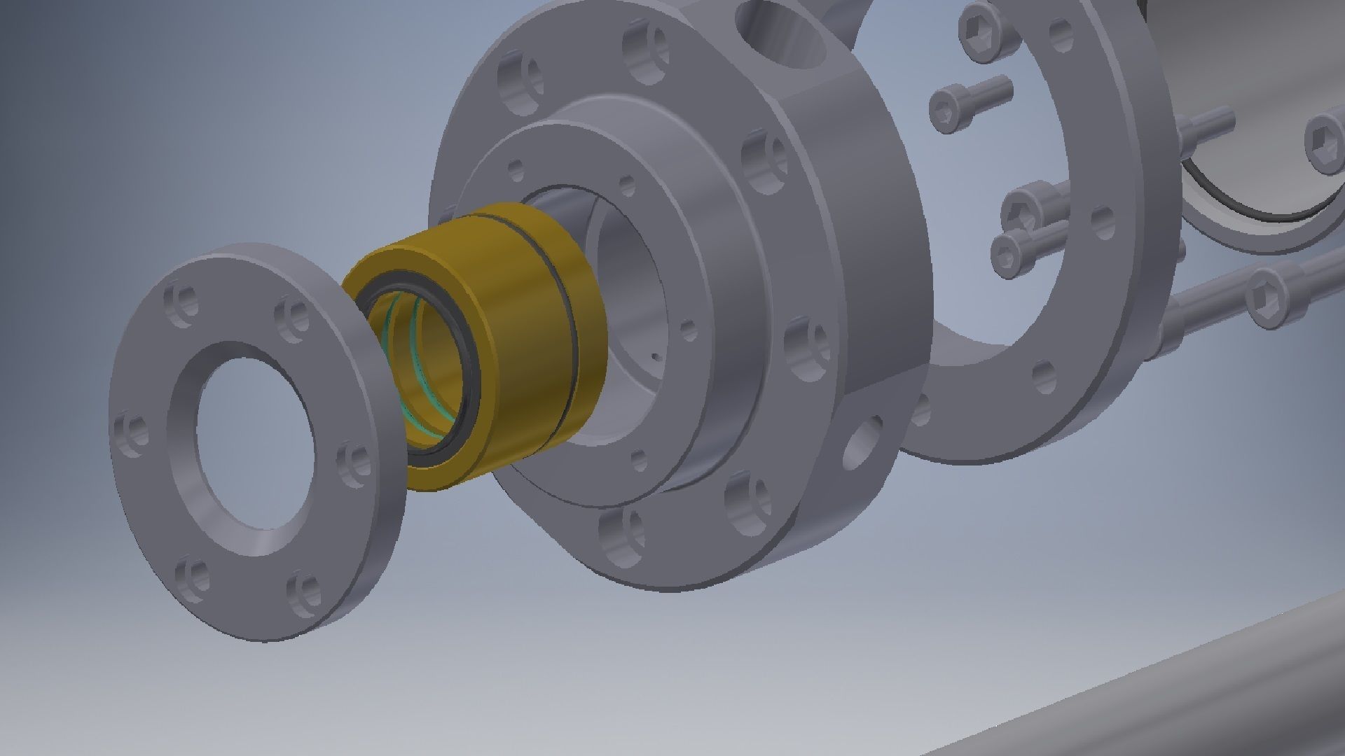 Hydraulic Cylinder 3D Model 3D model_15