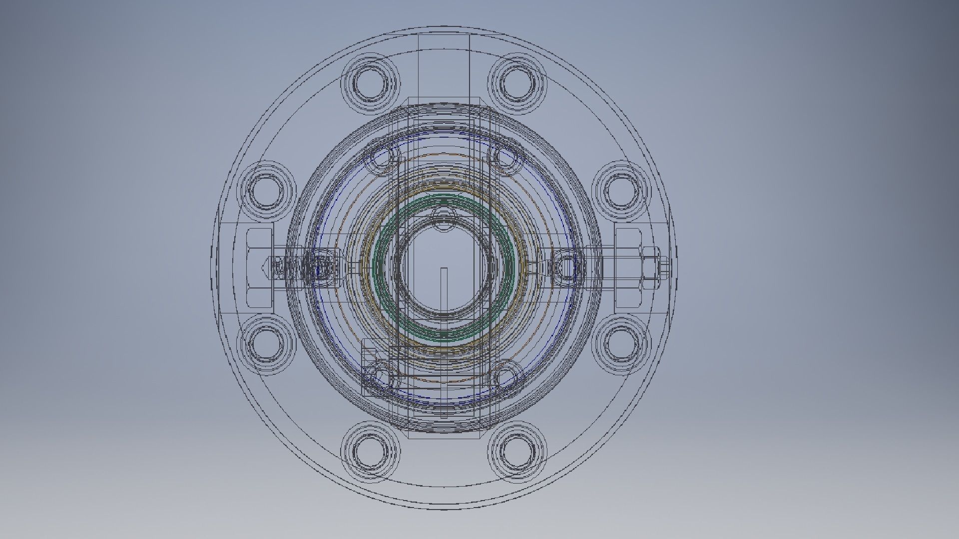 Hydraulic Cylinder 3D Model 3D model_8
