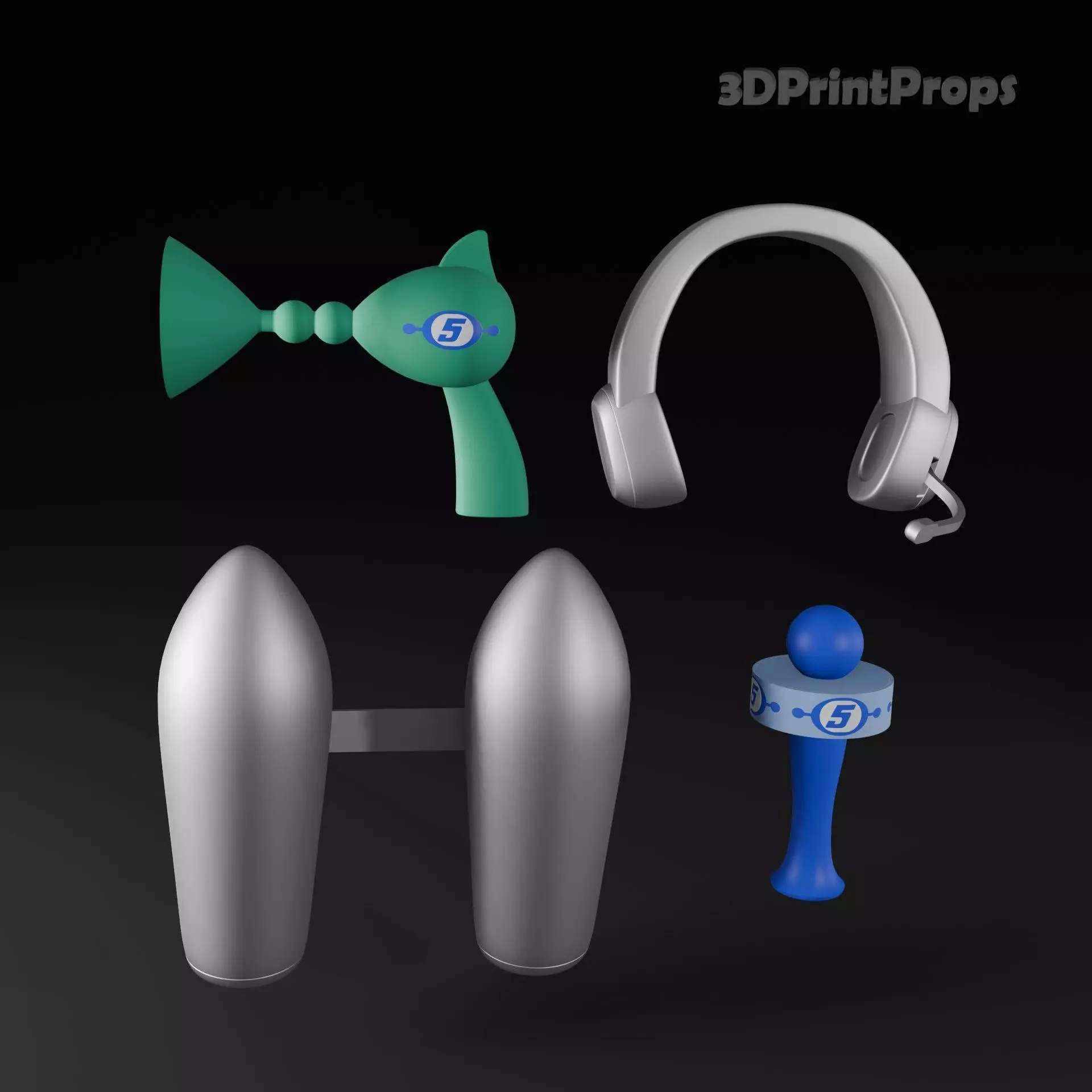 Ulala form Space Channel 5 cosplay accessories 3D print model_0