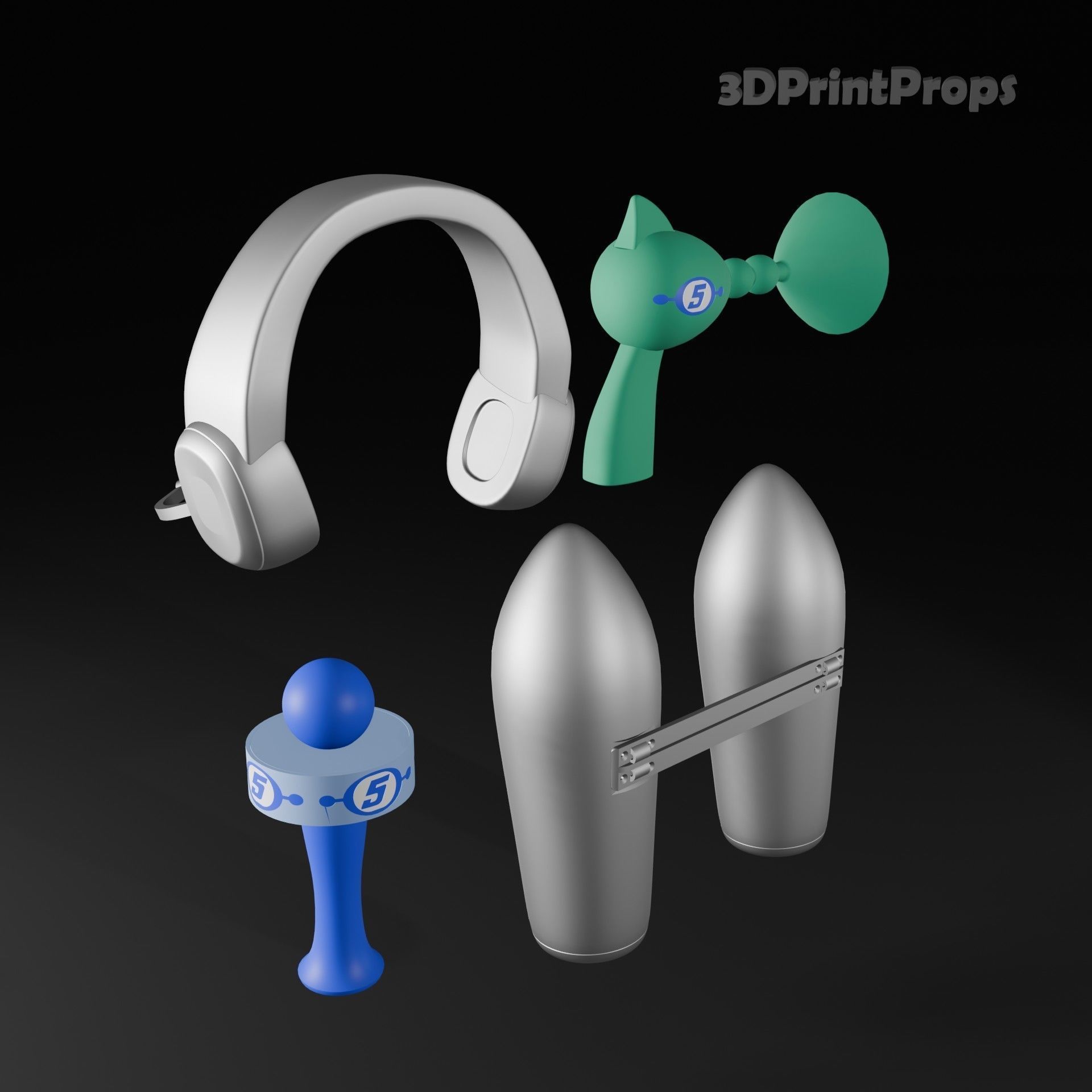 Ulala form Space Channel 5 cosplay accessories 3D print model_8