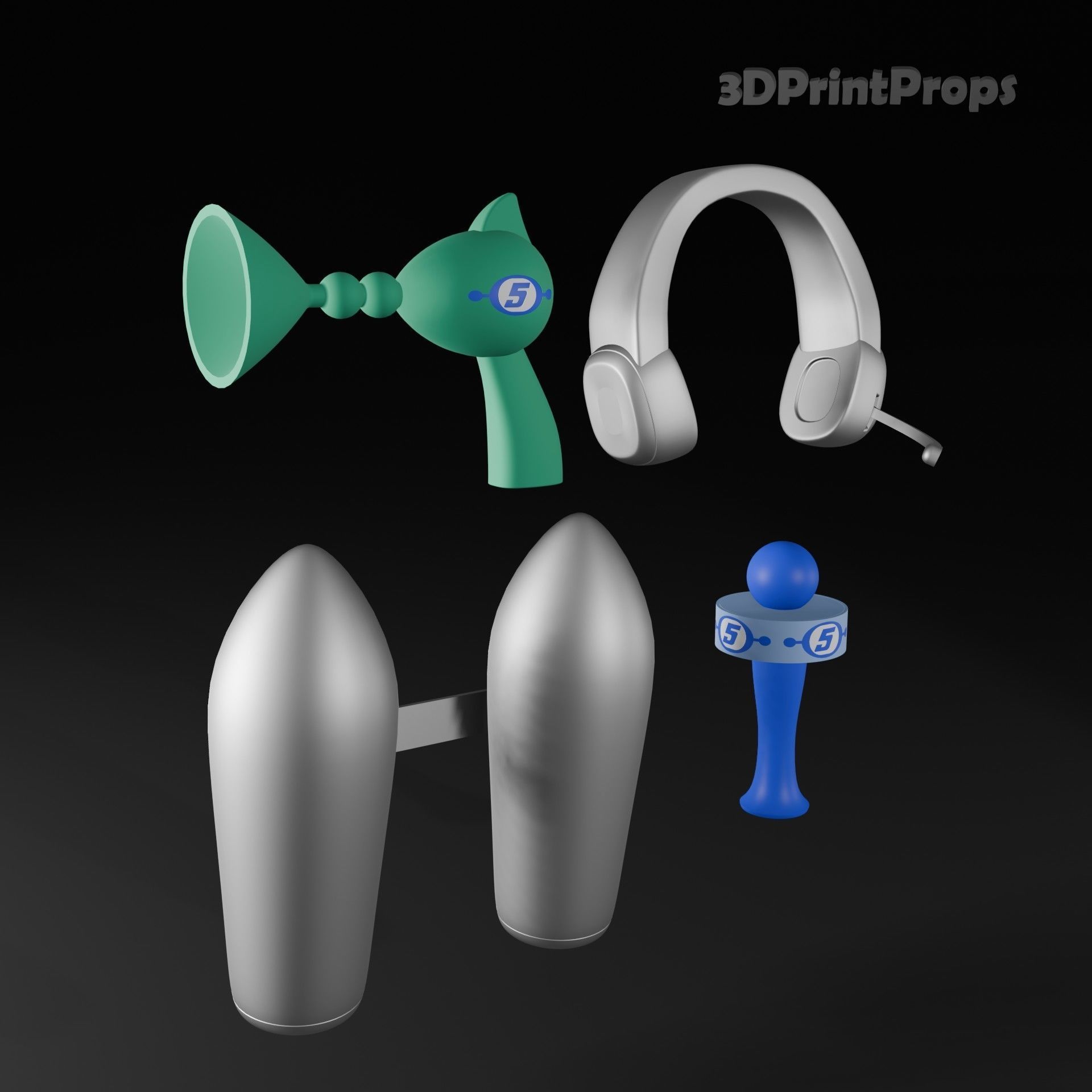 Ulala form Space Channel 5 cosplay accessories 3D print model_5