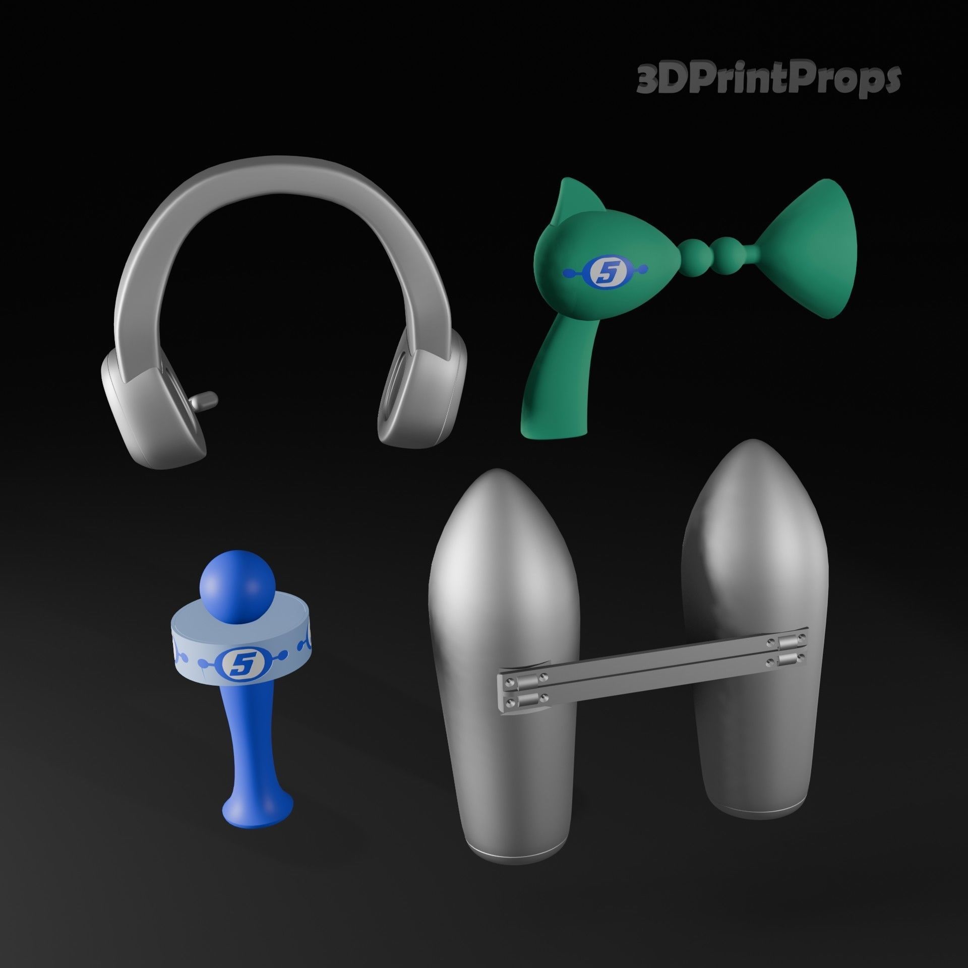 Ulala form Space Channel 5 cosplay accessories 3D print model_7