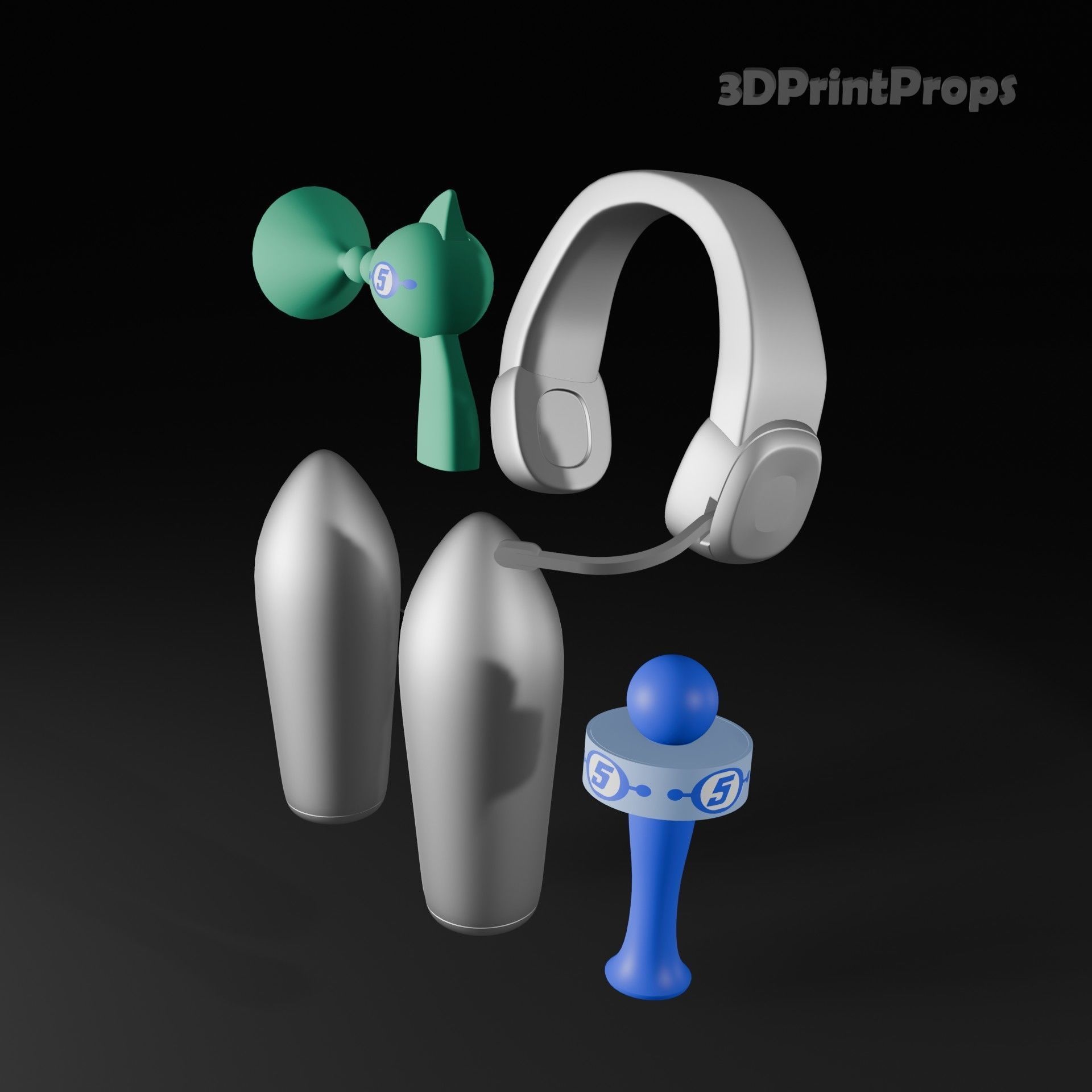 Ulala form Space Channel 5 cosplay accessories 3D print model_9